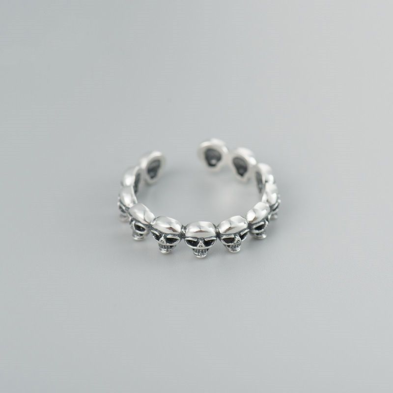 Jewelry Skull New Trendy Ring Size ONE SIZE - 3 Thumbnail
