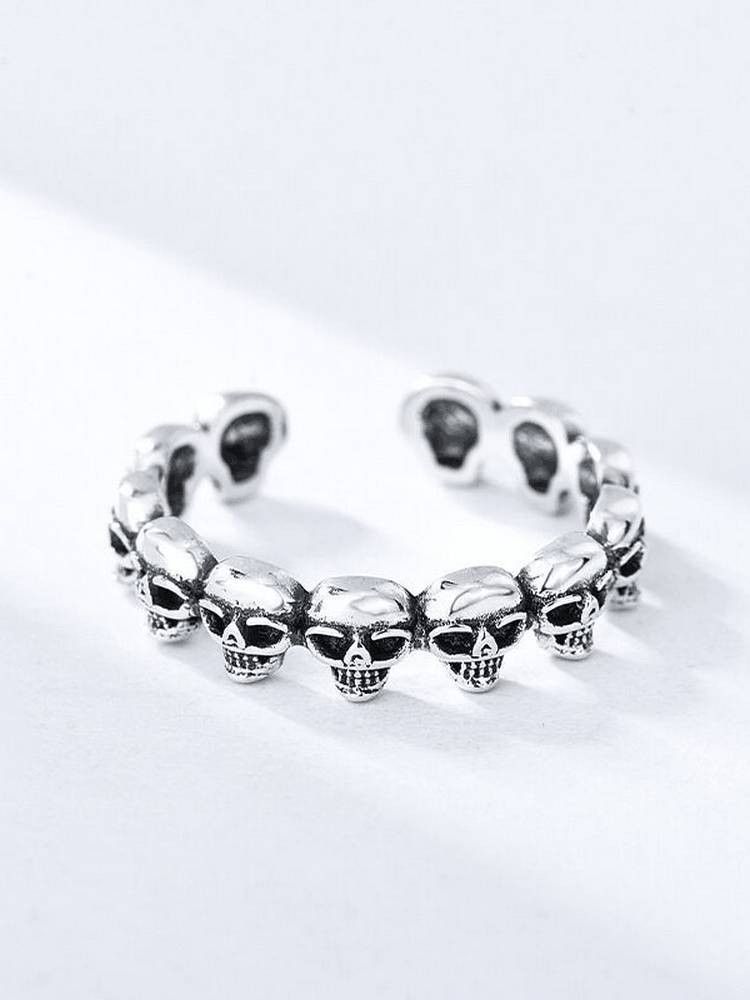 Jewelry Skull New Trendy Ring Size ONE SIZE - 1 Thumbnail