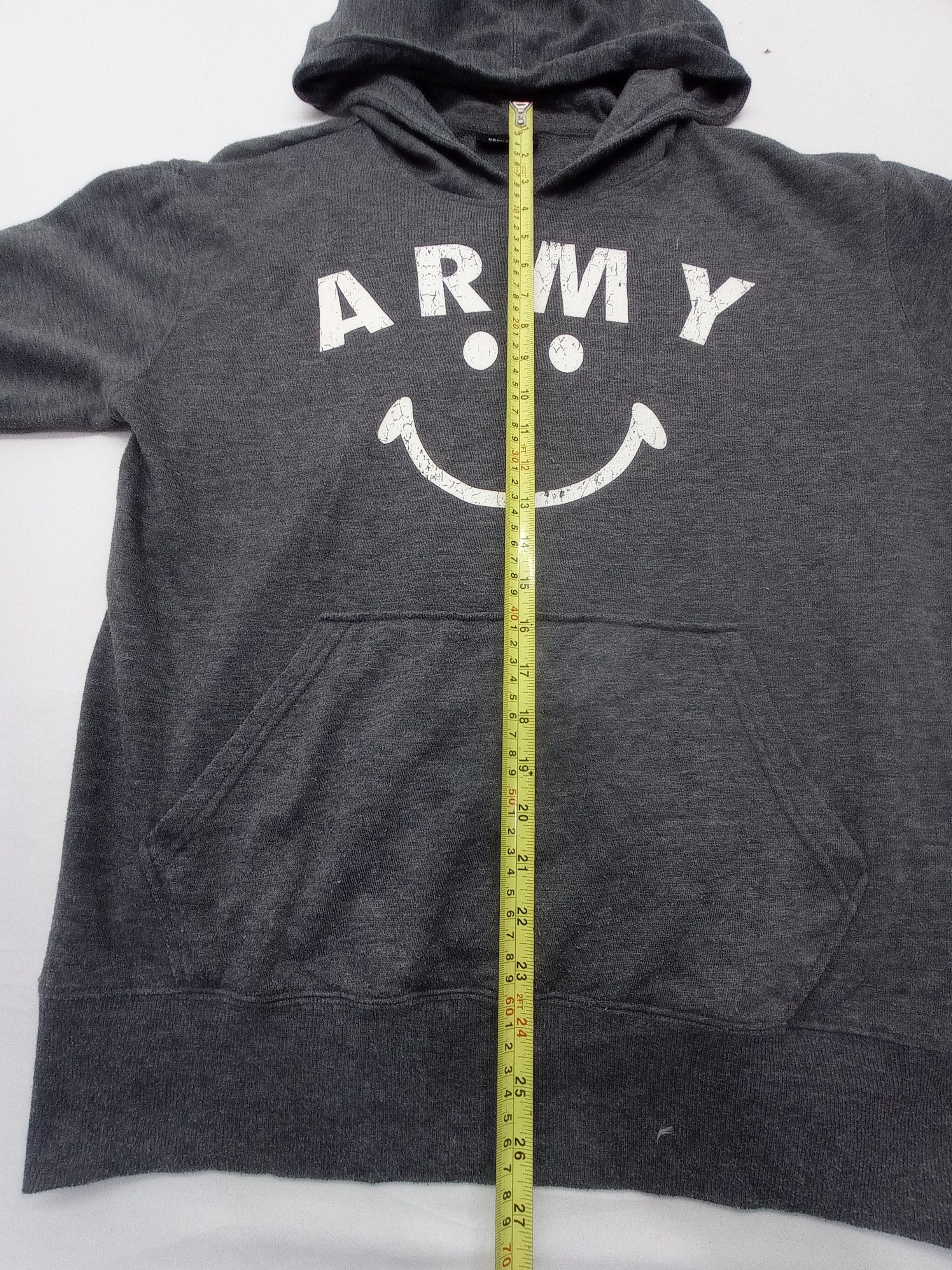 Japanese Brand Harvey Ball Army Smile Face Hoodie Size US L / EU 52-54 / 3 - 13 Thumbnail