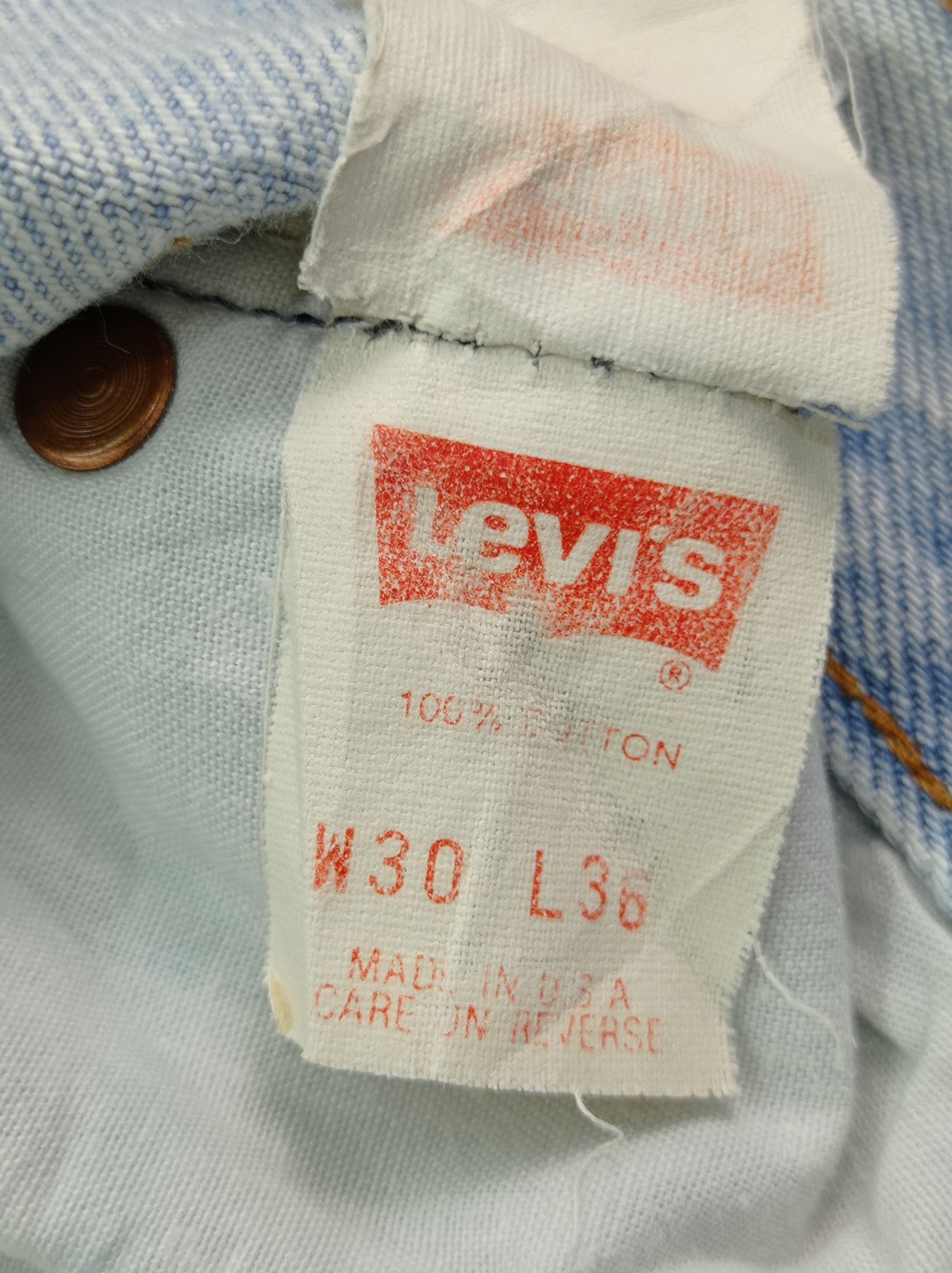 Levi's Vintage Levi's 501 90s Denim Pants Size US 28 / EU 44 - 4 Thumbnail