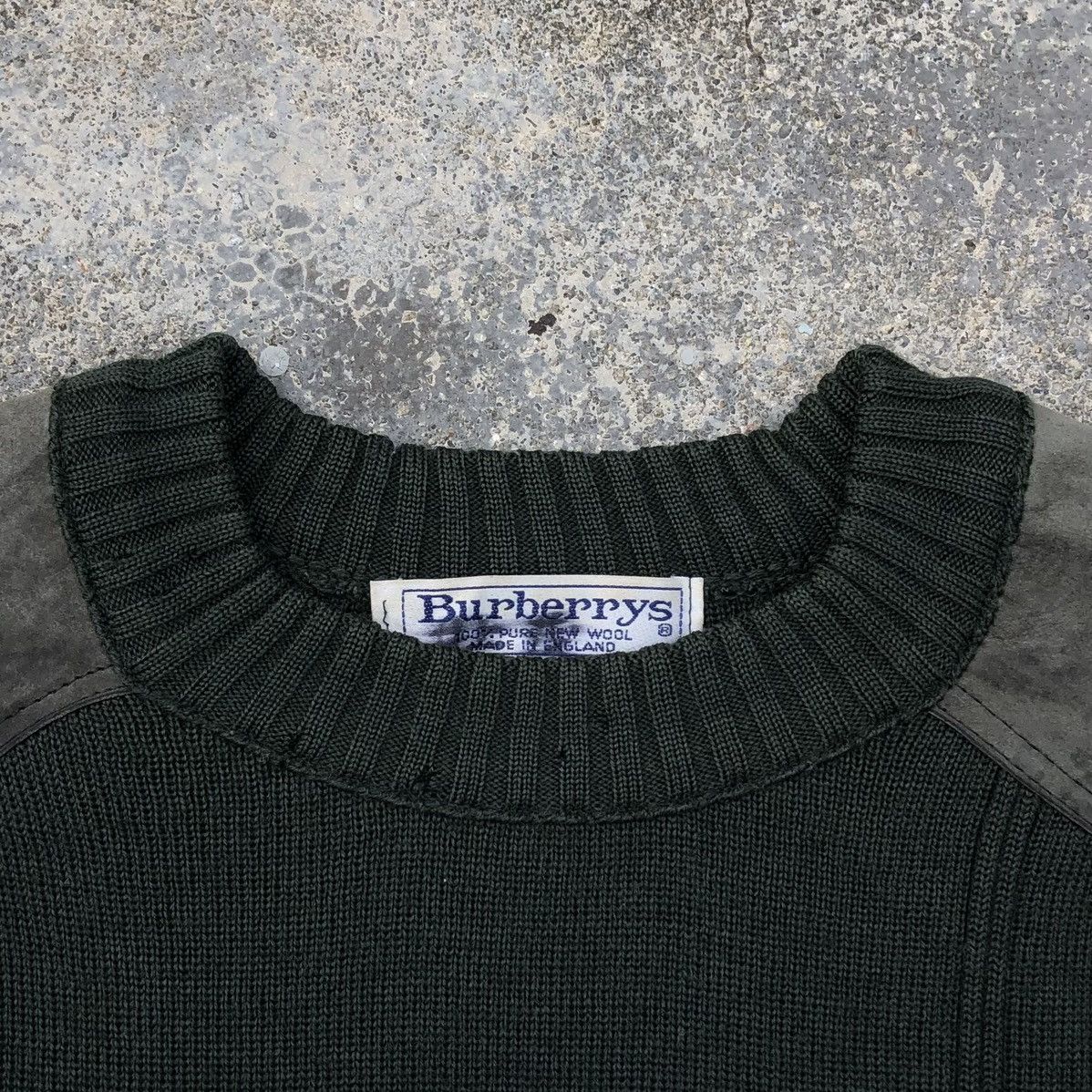 Burberry Vintage Burberrys Suede Elbow Patches 100% Pure New Wool Size US M / EU 48-50 / 2 - 12 Thumbnail