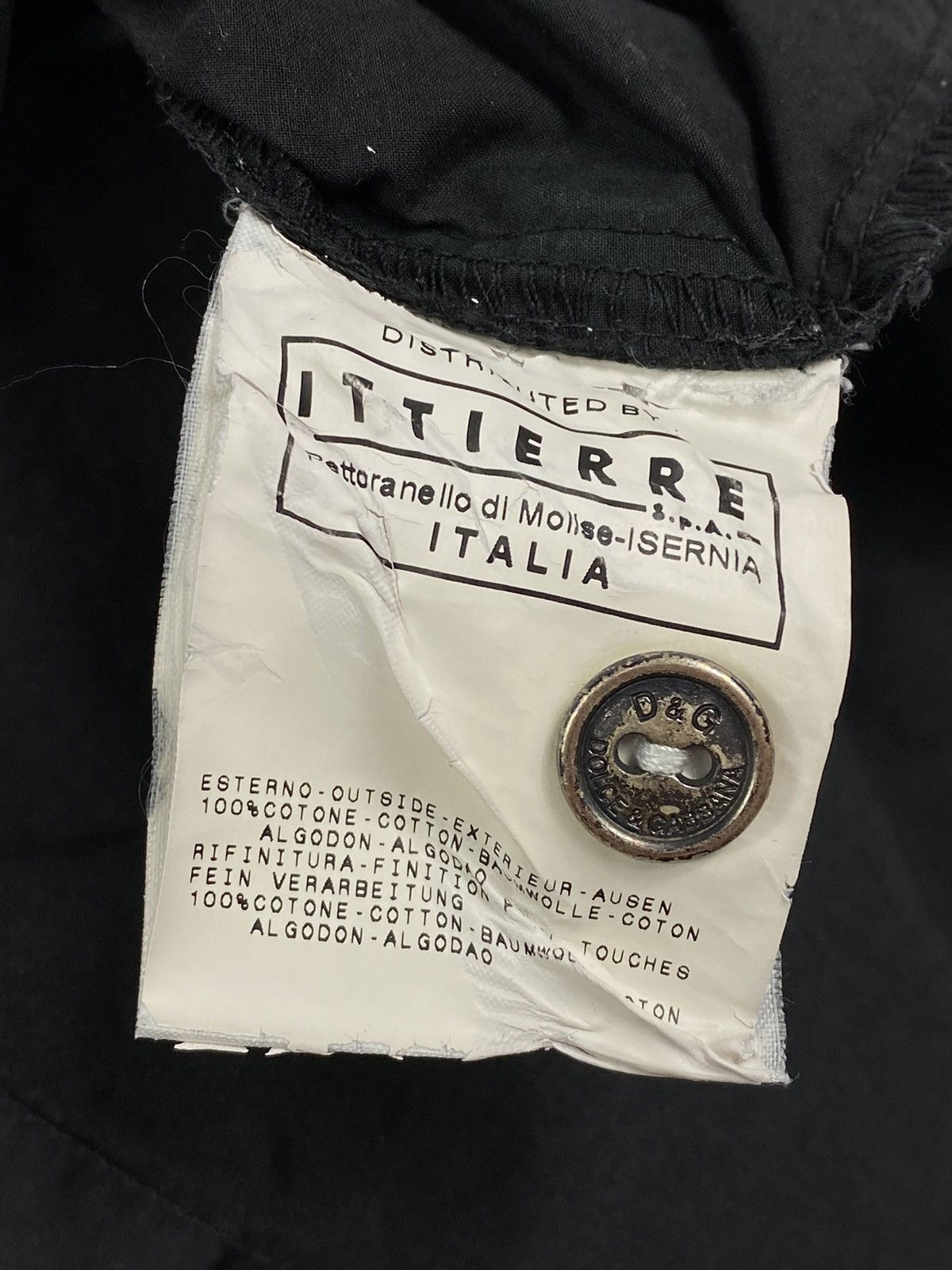 Dolce & Gabbana 🔥LASTDROP🔥 Vintage Pocket Logo DG Graphite Shirt Size US L / EU 52-54 / 3 - 8 Thumbnail