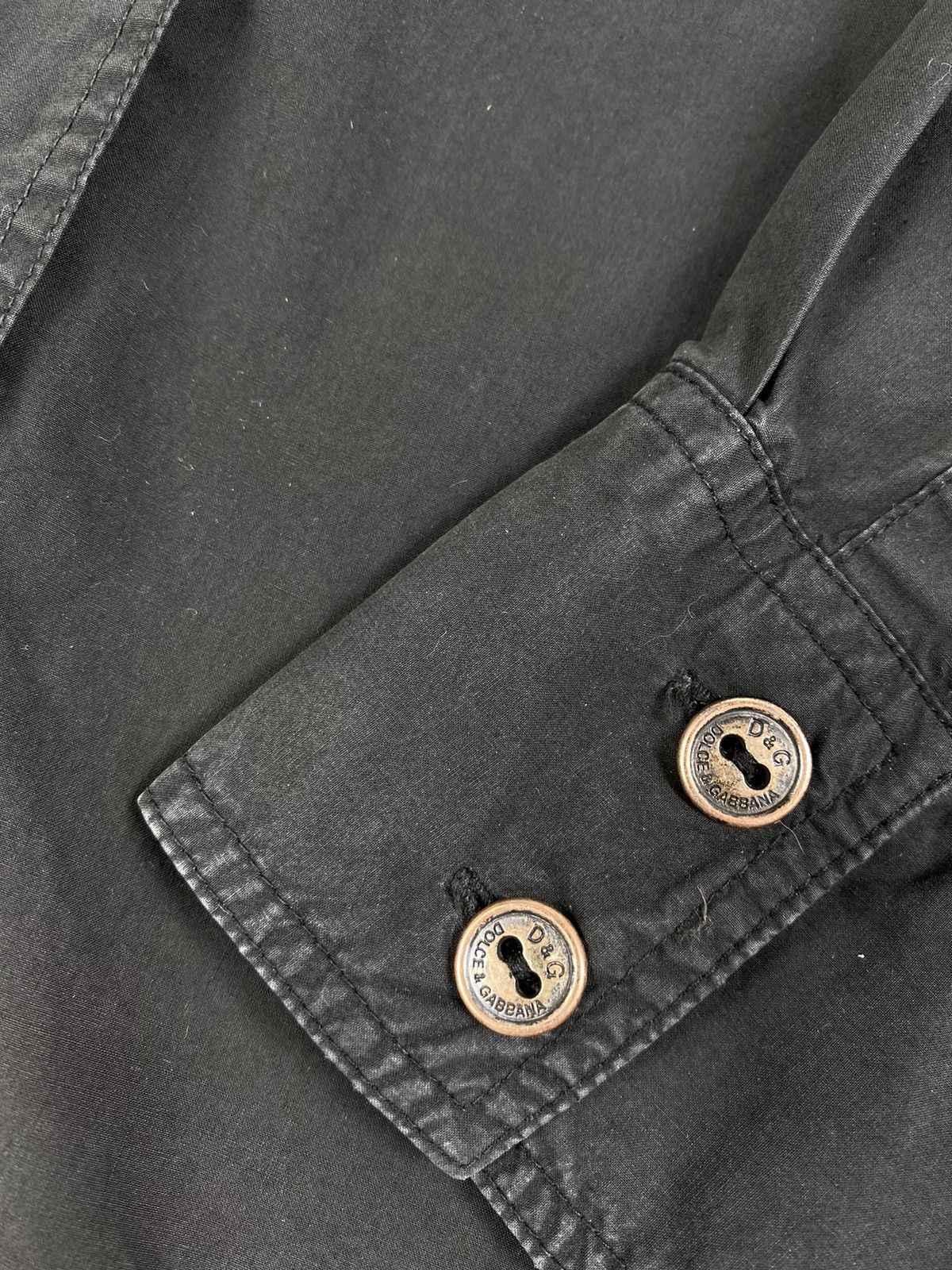 Dolce & Gabbana 🔥LASTDROP🔥 Vintage Pocket Logo DG Graphite Shirt Size US L / EU 52-54 / 3 - 4 Thumbnail