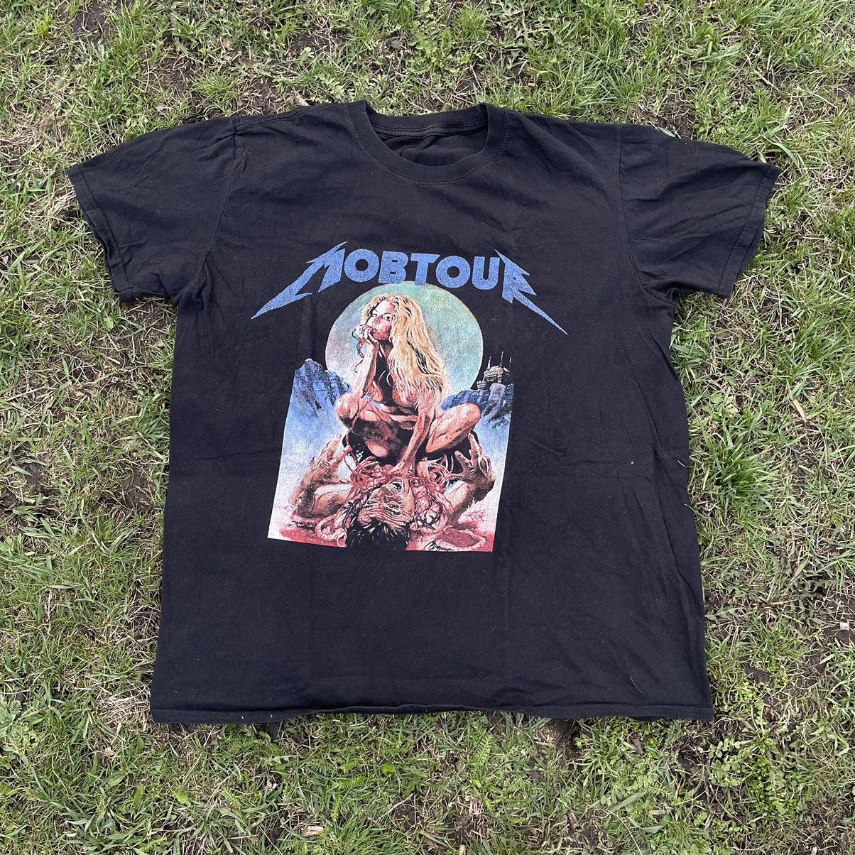 Band Tees Vintage 90s Vampire Skulls Sexy Babe Dead Face Horror Tee Size US M / EU 48-50 / 2 - 2 Thumbnail