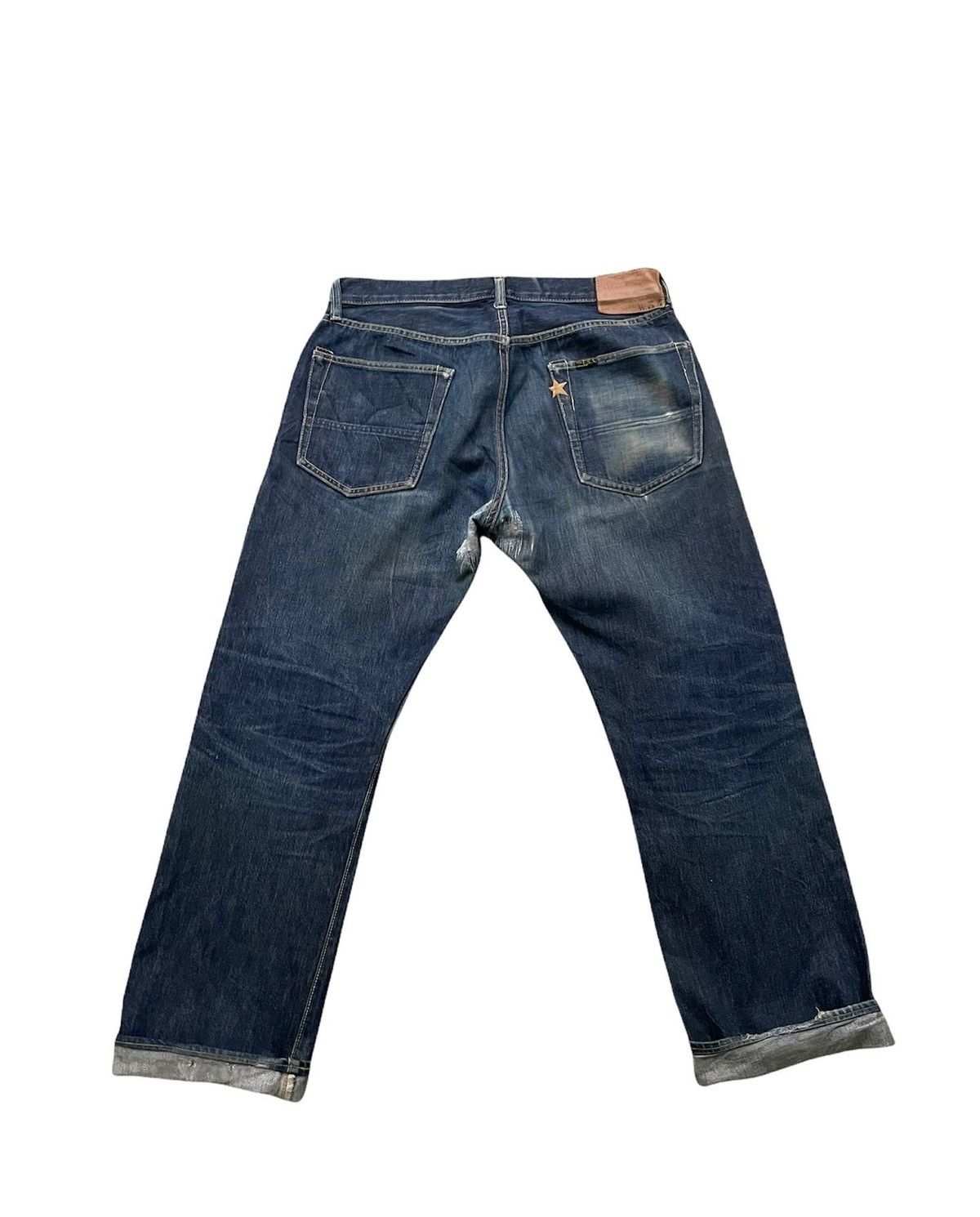 Sugar Cane Sugar Cane & Co Vintage Selvedge Distressed Denim Size US 33 - 4 Thumbnail