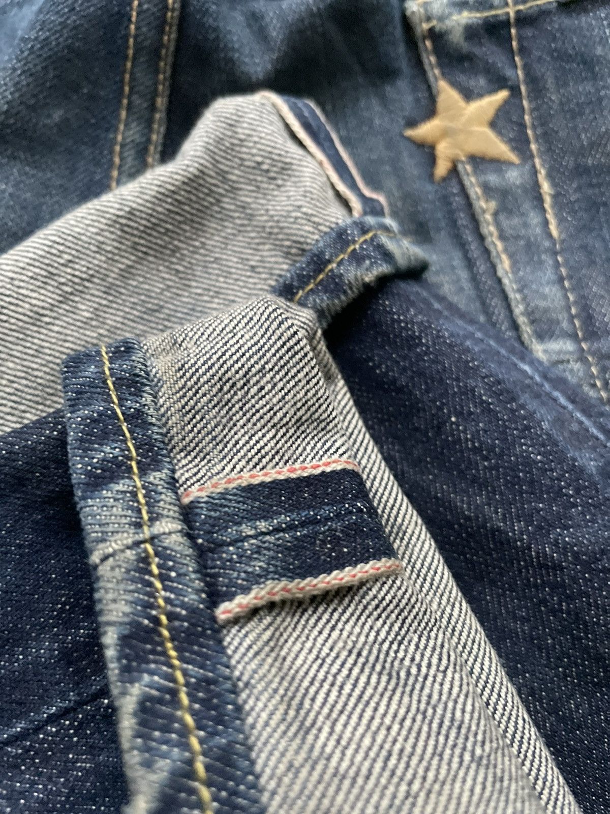 Sugar Cane Sugar Cane & Co Vintage Selvedge Distressed Denim Size US 33 - 20 Thumbnail