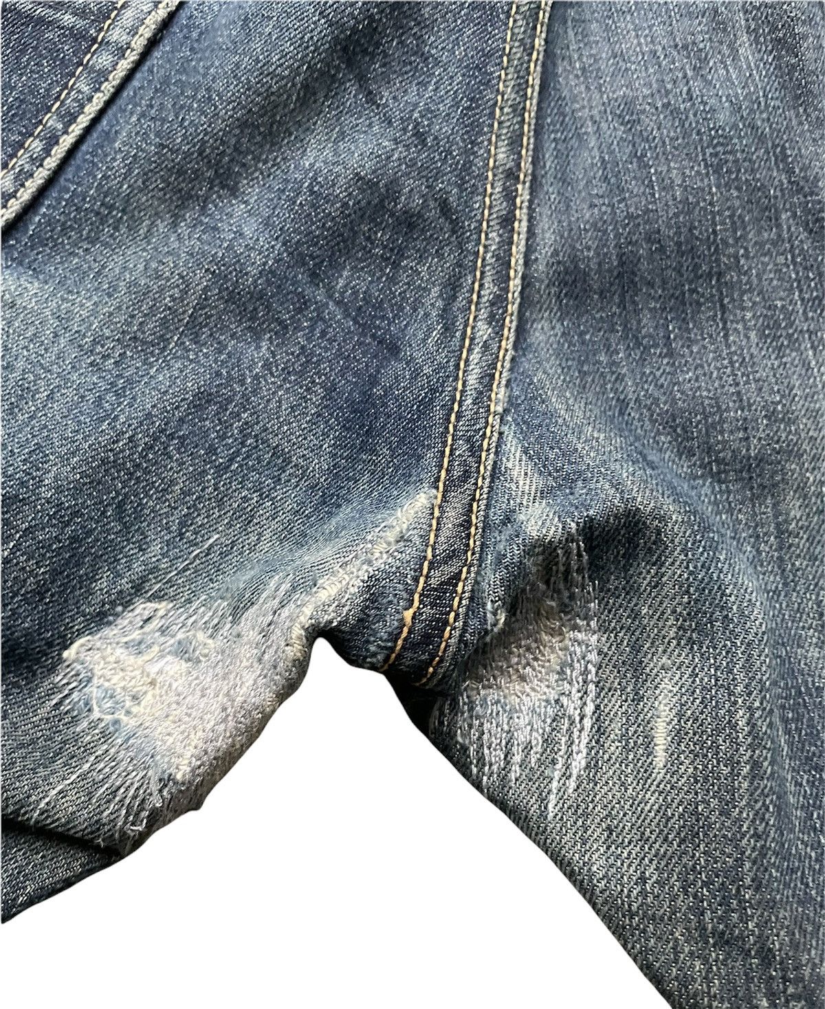 Sugar Cane Sugar Cane & Co Vintage Selvedge Distressed Denim Size US 33 - 17 Thumbnail