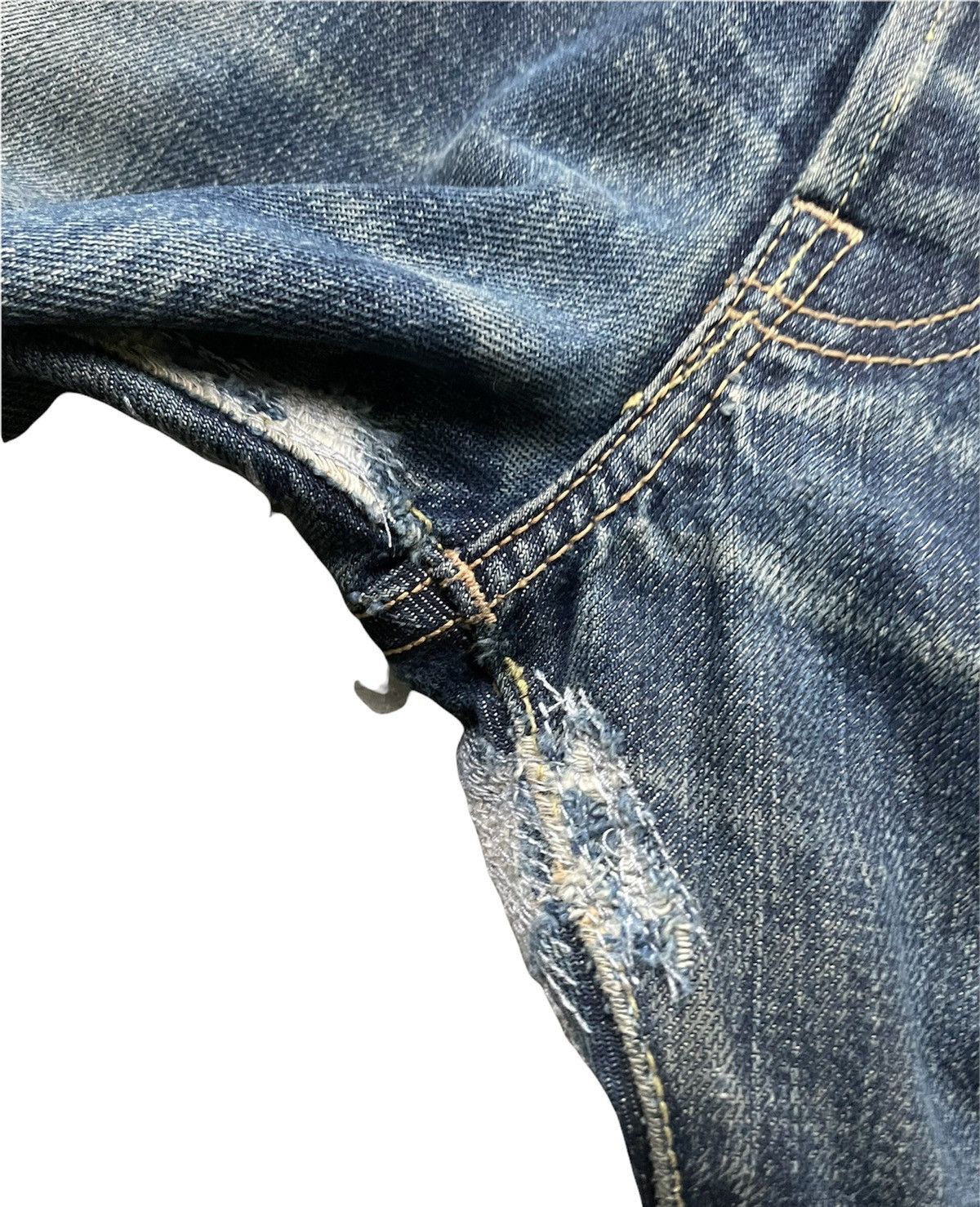 Sugar Cane Sugar Cane & Co Vintage Selvedge Distressed Denim Size US 33 - 14 Thumbnail