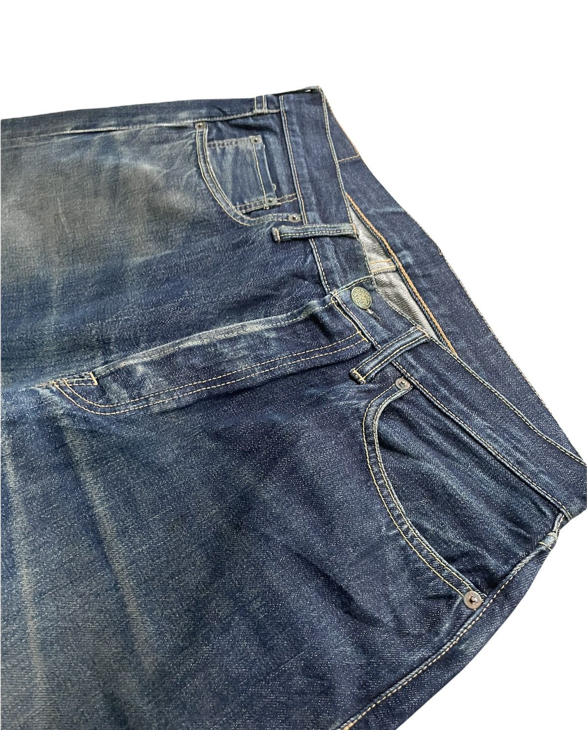 Sugar Cane Sugar Cane & Co Vintage Selvedge Distressed Denim Size US 33 - 13 Thumbnail