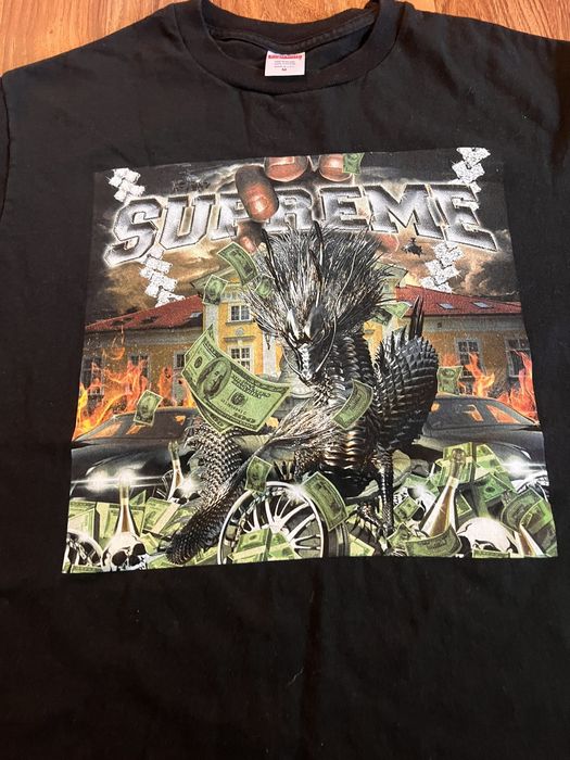 Supreme Supreme Dragon Tee “Black” | Grailed