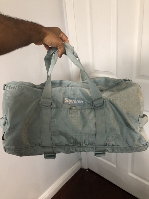 Supreme Logo Duffle Bag Blue (FW23)