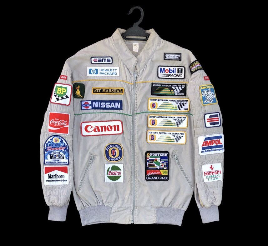 Sports Specialties Vintage 80s Bombers Jacket Patches Grand Prix Sponsors Size US L / EU 52-54 / 3 - 1 Thumbnail