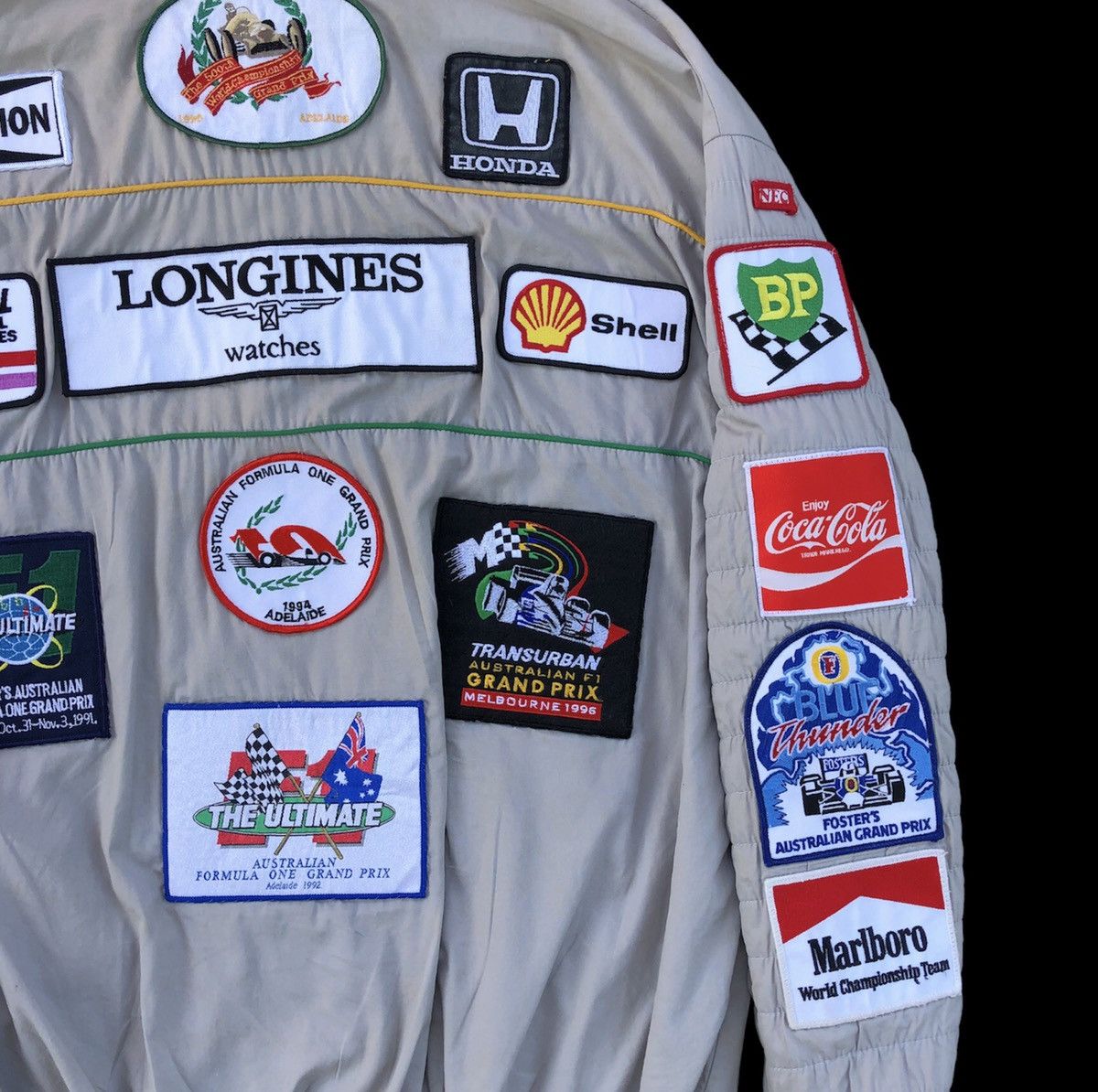 Sports Specialties Vintage 80s Bombers Jacket Patches Grand Prix Sponsors Size US L / EU 52-54 / 3 - 12 Thumbnail