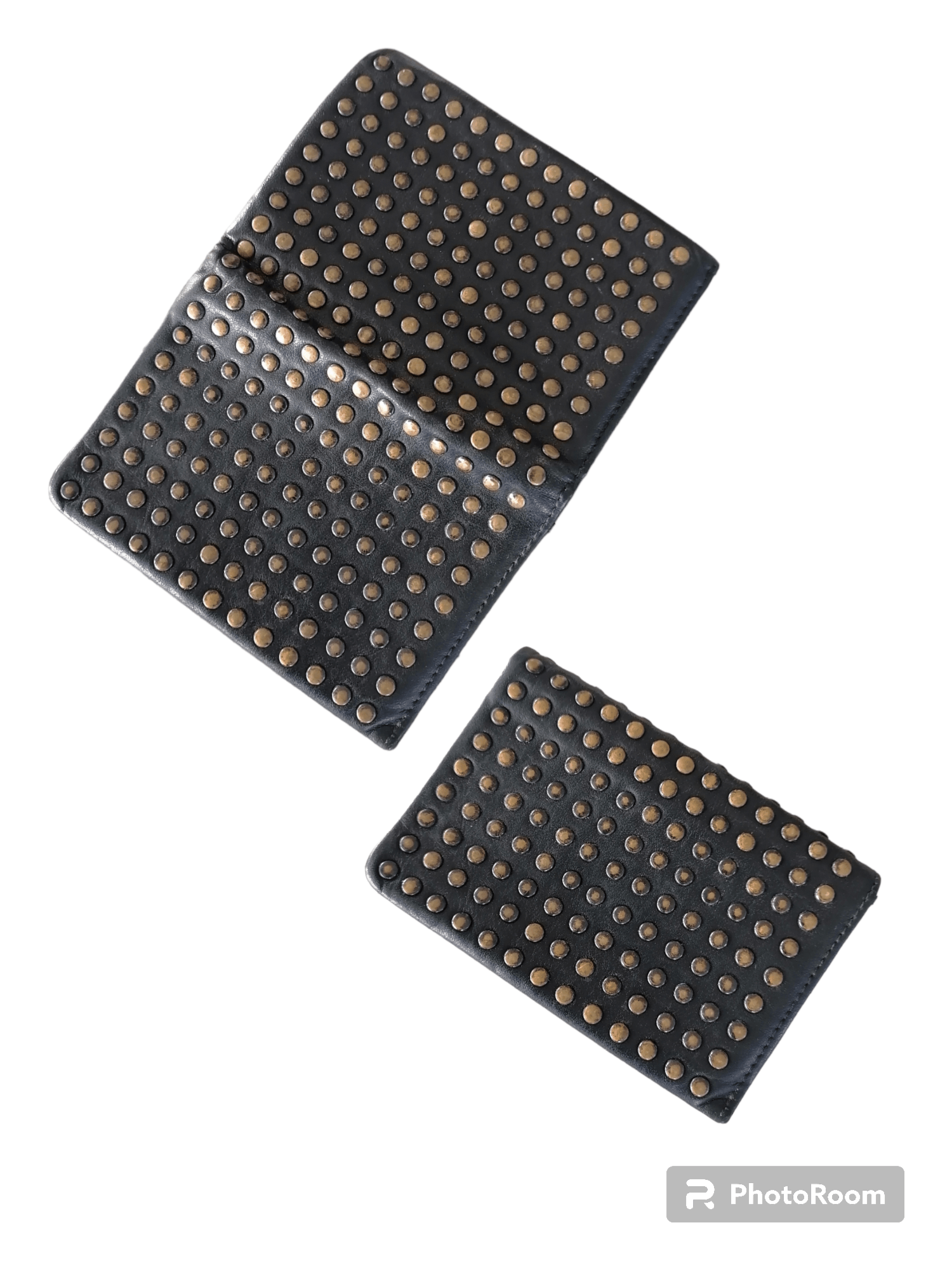 Japanese Brand Patrick Stephan Studded Leather Craft Card Holder