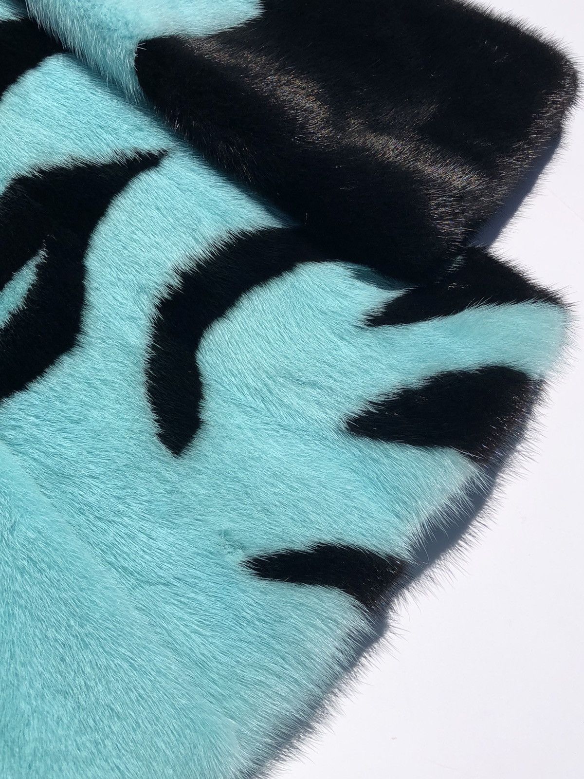 Gucci Gucci Runway VIP Baby Blue/ Black Striped Mink Fur Coat 36 Size S / US 4 / IT 40 - 13 Thumbnail