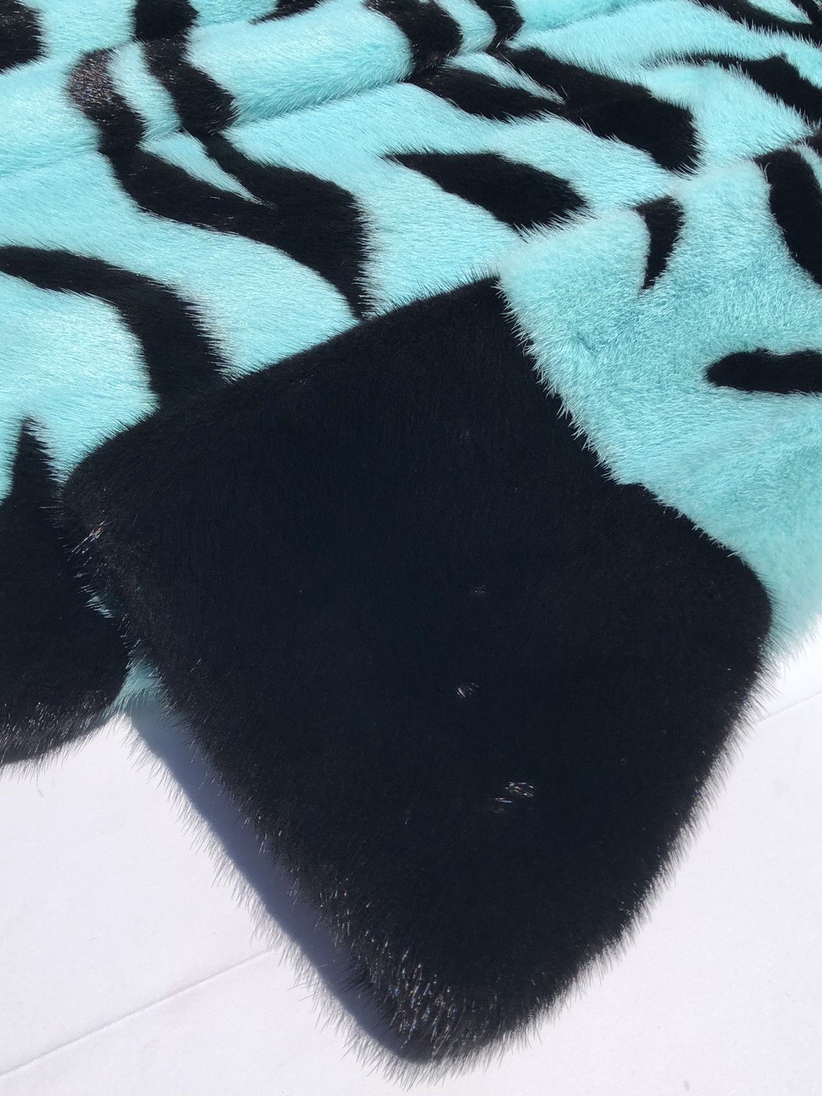 Gucci Gucci Runway VIP Baby Blue/ Black Striped Mink Fur Coat 36 Size S / US 4 / IT 40 - 9 Thumbnail