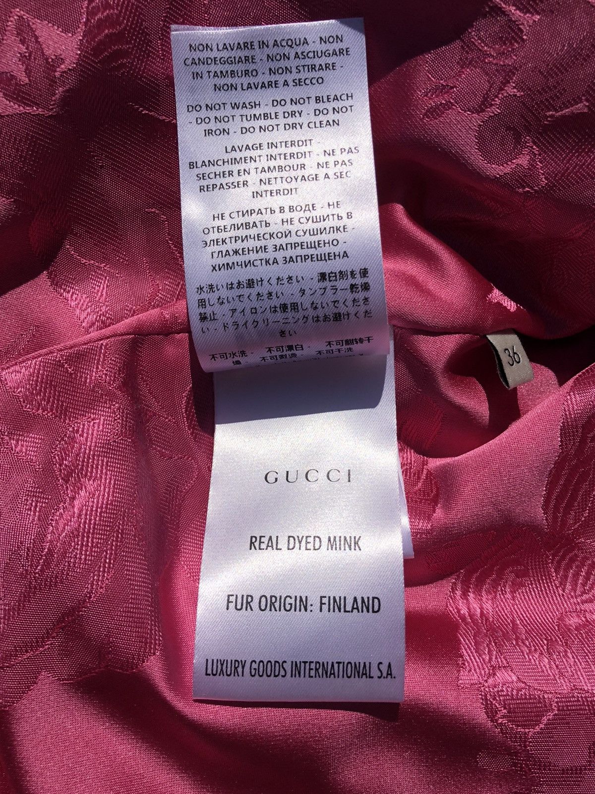 Gucci Gucci Runway VIP Baby Blue/ Black Striped Mink Fur Coat 36 Size S / US 4 / IT 40 - 6 Thumbnail
