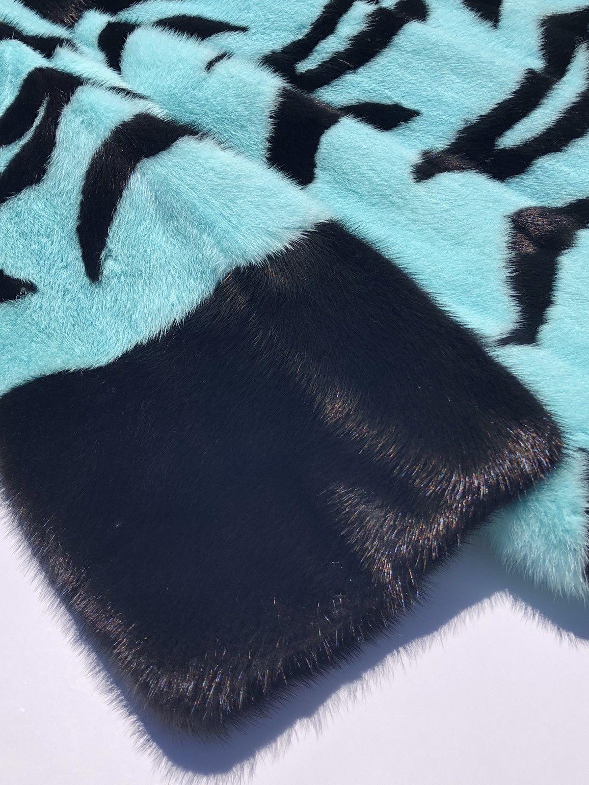 Gucci Gucci Runway VIP Baby Blue/ Black Striped Mink Fur Coat 36 Size S / US 4 / IT 40 - 11 Thumbnail