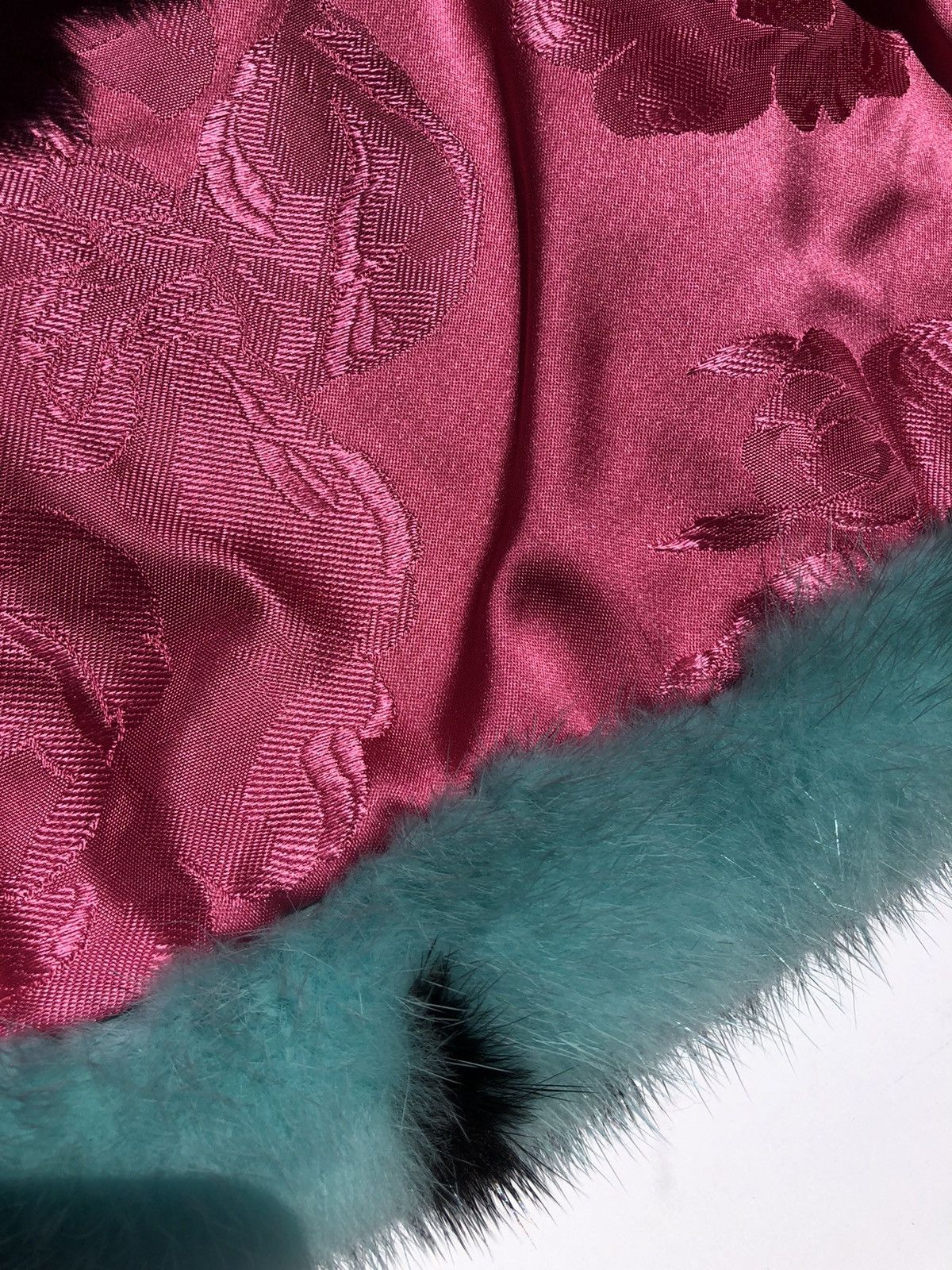 Gucci Gucci Runway VIP Baby Blue/ Black Striped Mink Fur Coat 36 Size S / US 4 / IT 40 - 16 Thumbnail