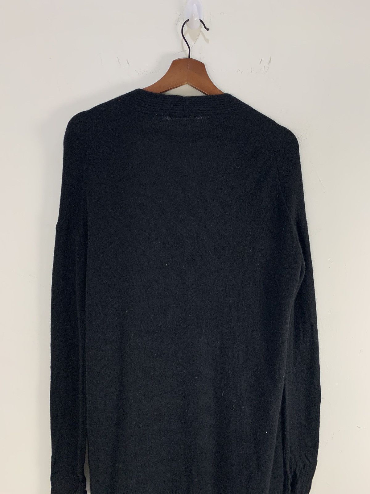 Japanese Brand × Uniqlo UNIQLO Vtg Rare Knitwear Long Trench Cardigan Parka Sweater Size L / US 10 / IT 46 - 10 Thumbnail