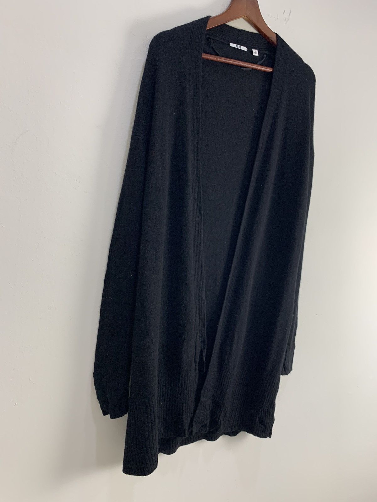 Japanese Brand × Uniqlo UNIQLO Vtg Rare Knitwear Long Trench Cardigan Parka Sweater Size L / US 10 / IT 46 - 5 Thumbnail