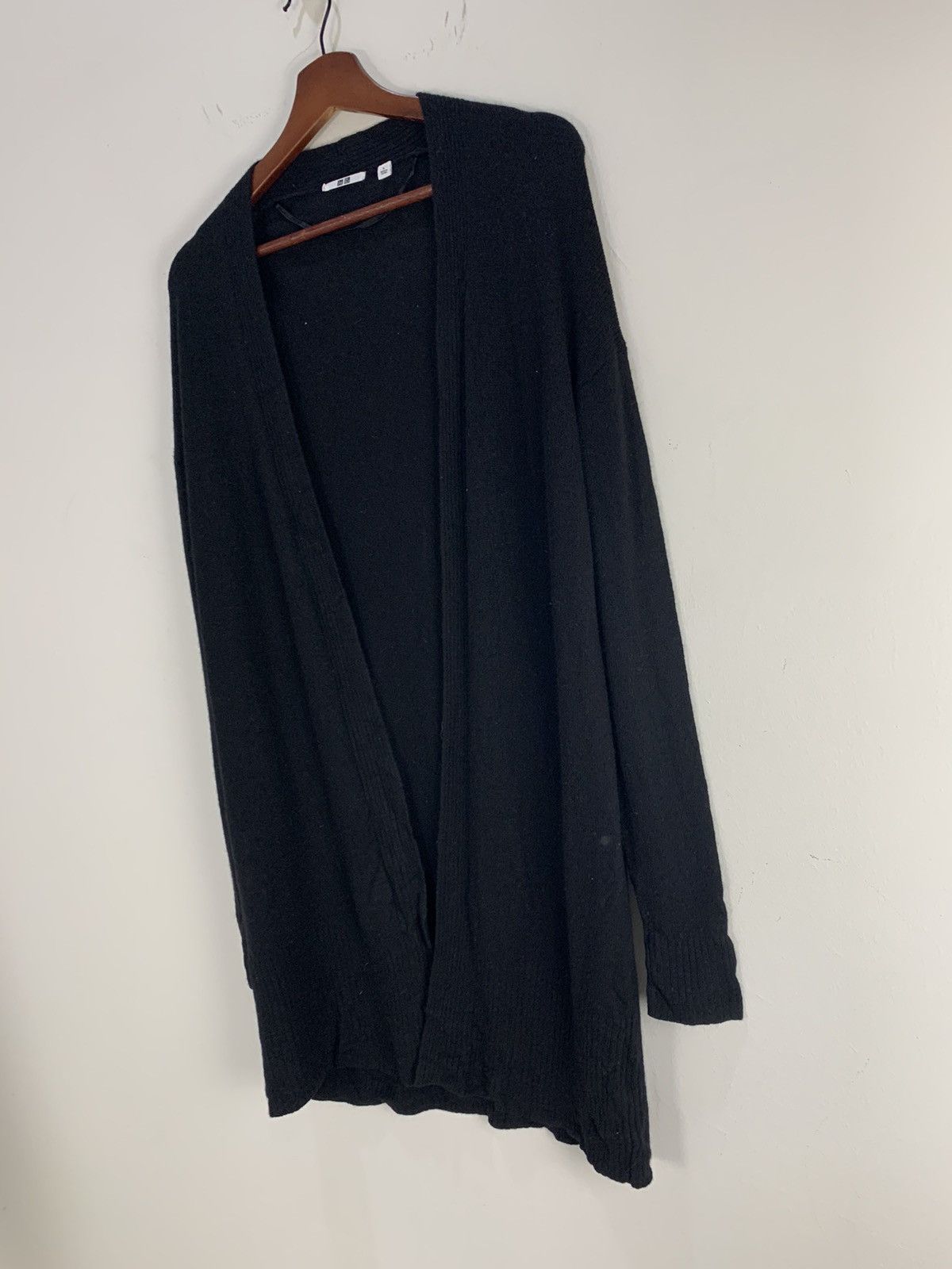 Japanese Brand × Uniqlo UNIQLO Vtg Rare Knitwear Long Trench Cardigan Parka Sweater Size L / US 10 / IT 46 - 6 Thumbnail