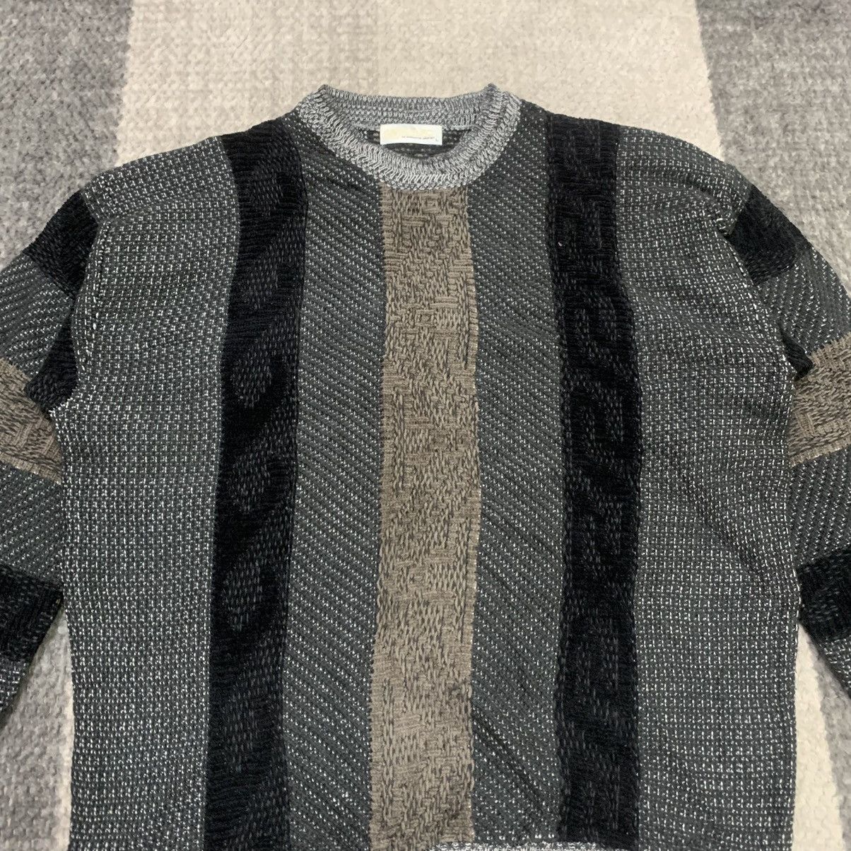 Designer FUTURO Vintage Stripe Pure Knitwear Pullover Jumper Sweater Size US L / EU 52-54 / 3 - 3 Thumbnail