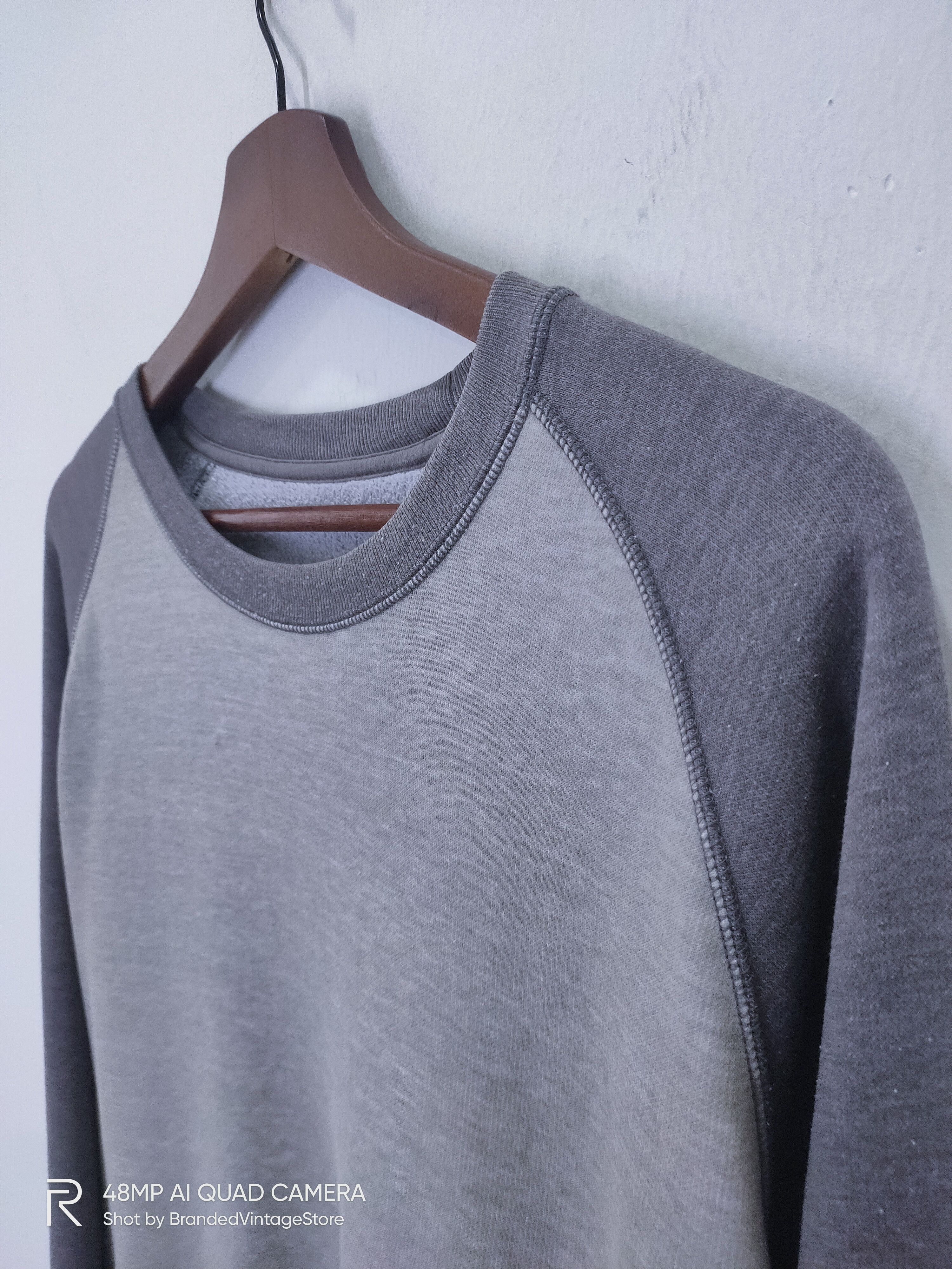 American Stitch × Uniqlo UNIQLO Crewneck Grey Soft Fleece Sweatshirt Sweater Tshirt Size US M / EU 48-50 / 2 - 3 Thumbnail