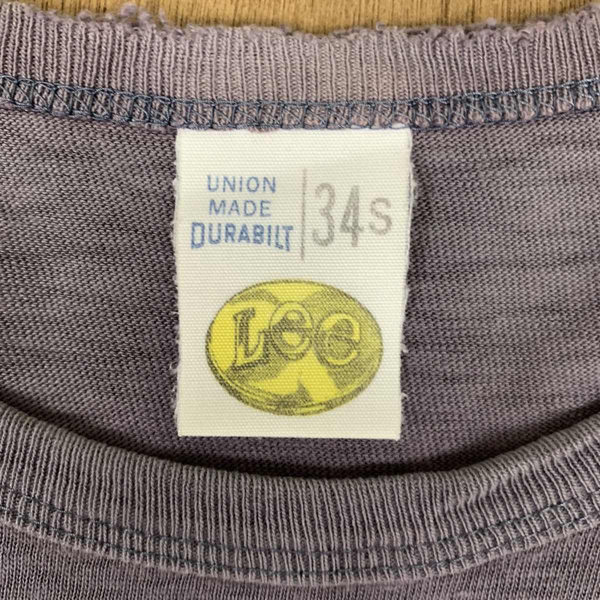 Lee Vintag 80s LEE UNION MADE Single Stitch BigLogo Slimfit Tee Size S / US 4 / IT 40 - 15 Thumbnail