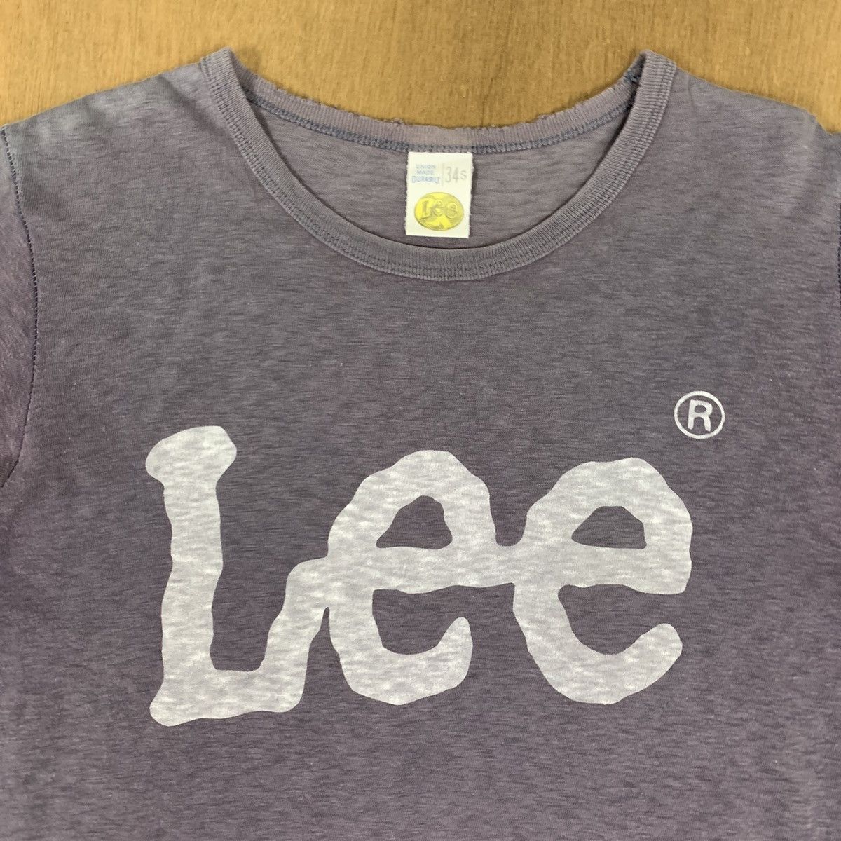 Lee Vintag 80s LEE UNION MADE Single Stitch BigLogo Slimfit Tee Size S / US 4 / IT 40 - 7 Thumbnail