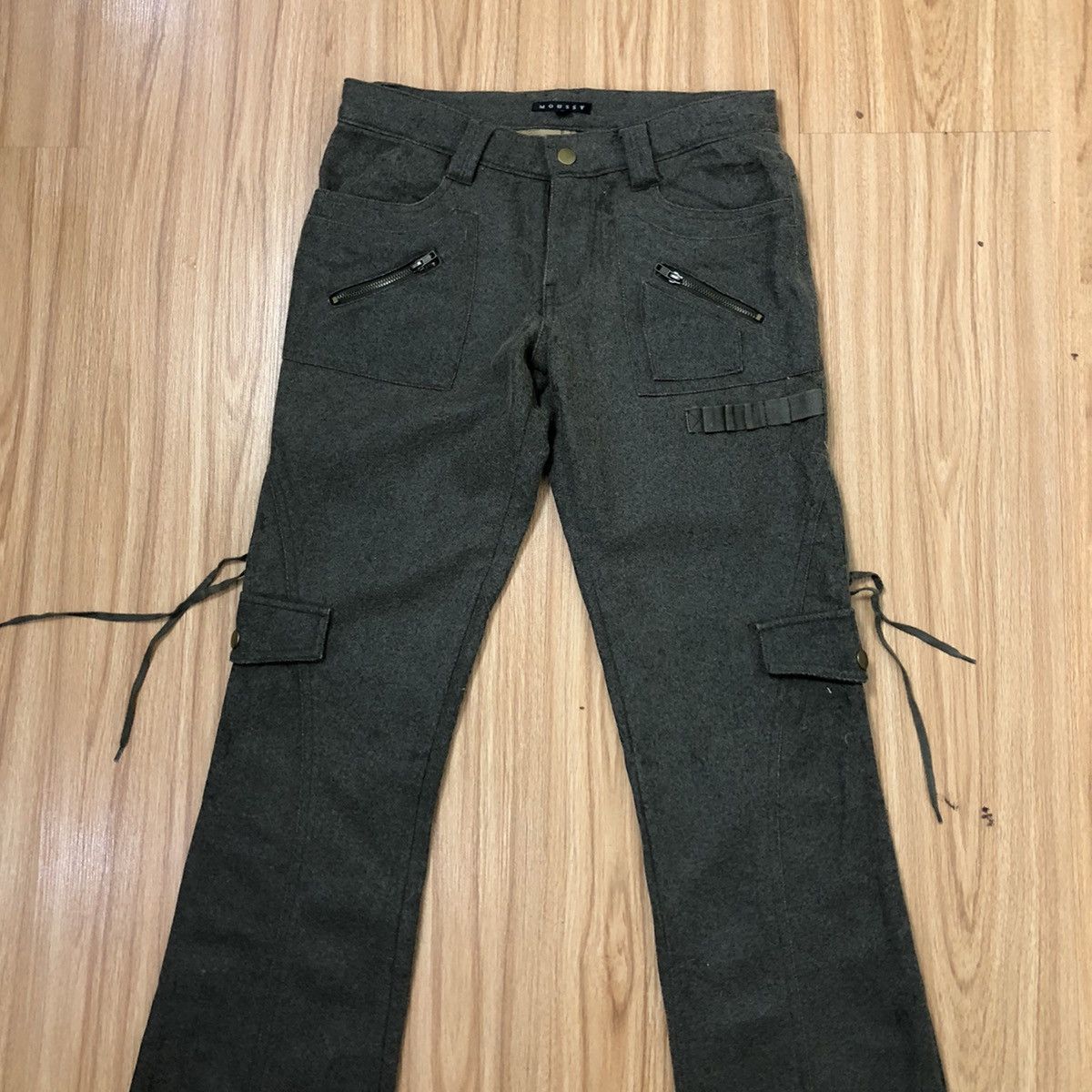 Japanese Brand BONDAGE PANTS PARACHUTE MOUSSY SEDITIONARIES Size US 28 / EU 44 - 5 Thumbnail