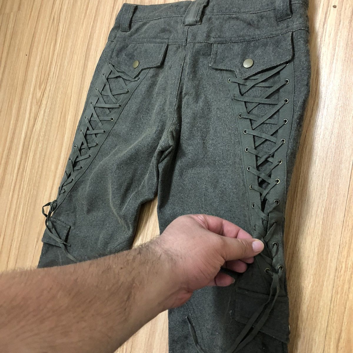 Japanese Brand BONDAGE PANTS PARACHUTE MOUSSY SEDITIONARIES Size US 28 / EU 44 - 10 Thumbnail