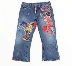 Devilock Patchwork Jeans Japanese Brand Distressed Jeans 