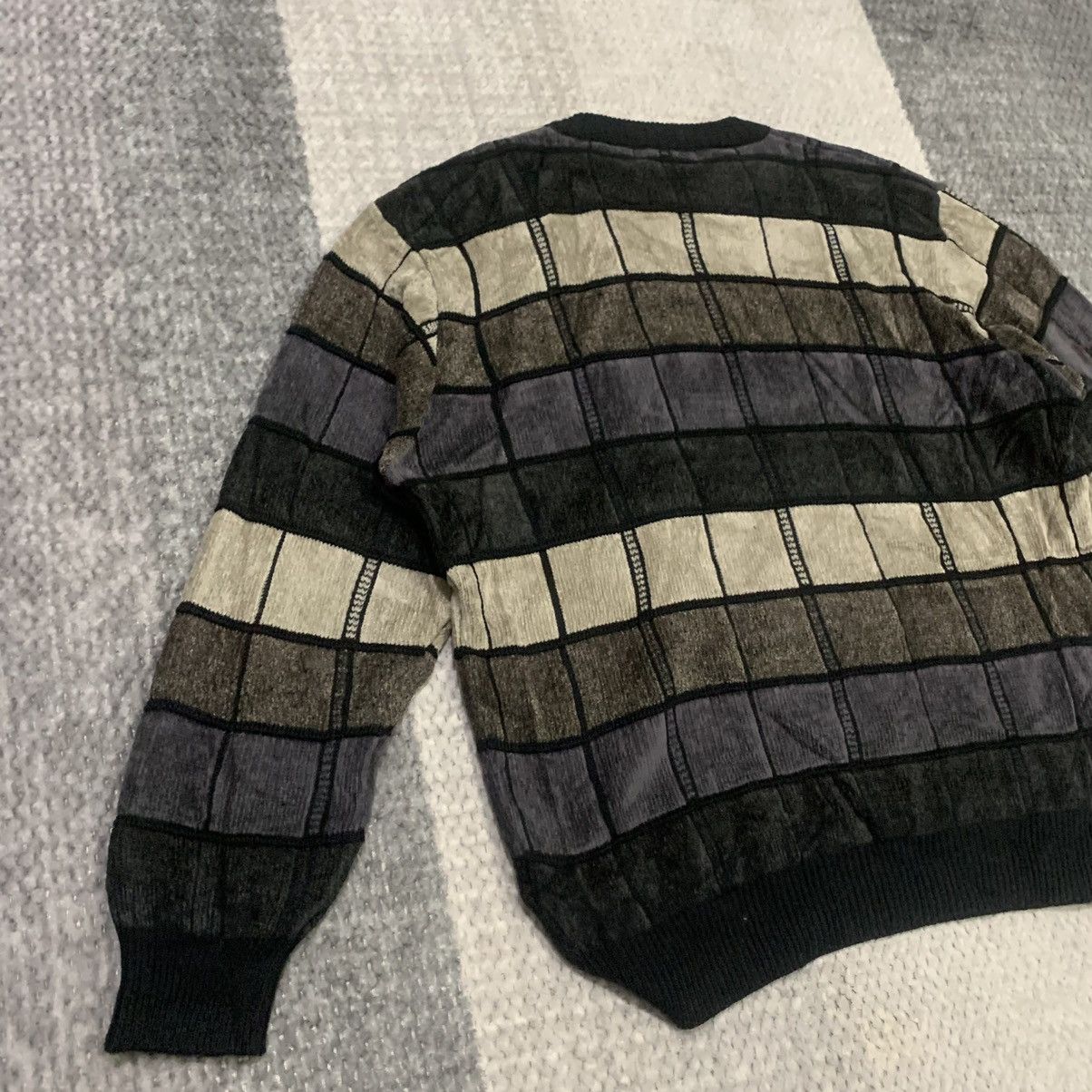 Aran Isles Knitwear × Designer DESTINARE Patchwork Style Knitwear Jumper Pullover Sweater Size US L / EU 52-54 / 3 - 12 Thumbnail