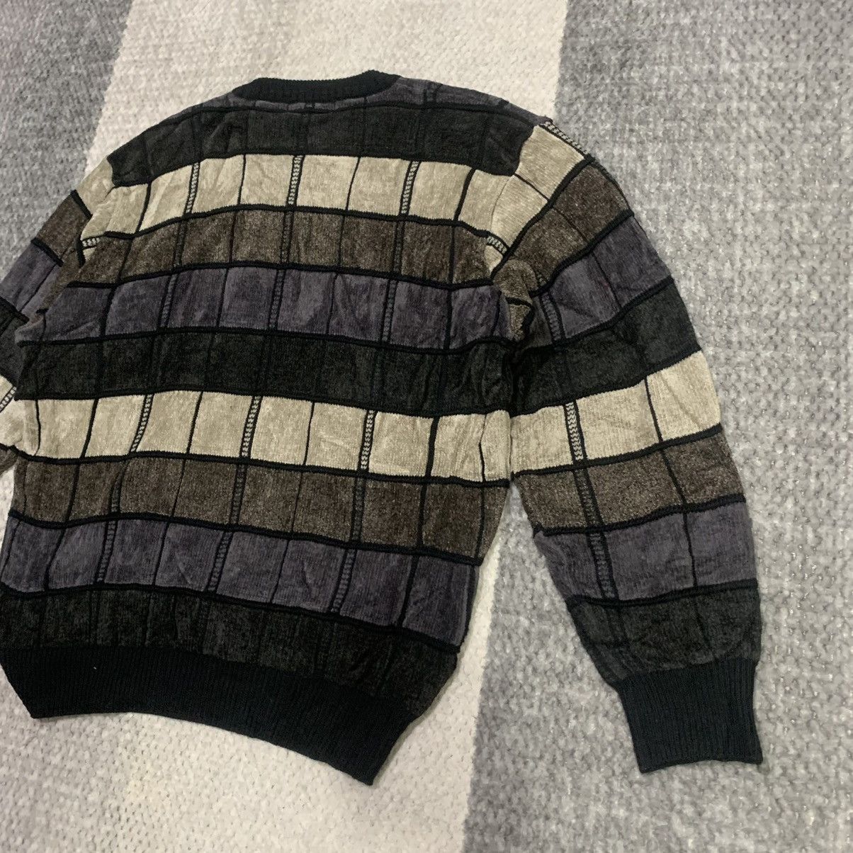 Aran Isles Knitwear × Designer DESTINARE Patchwork Style Knitwear Jumper Pullover Sweater Size US L / EU 52-54 / 3 - 13 Thumbnail