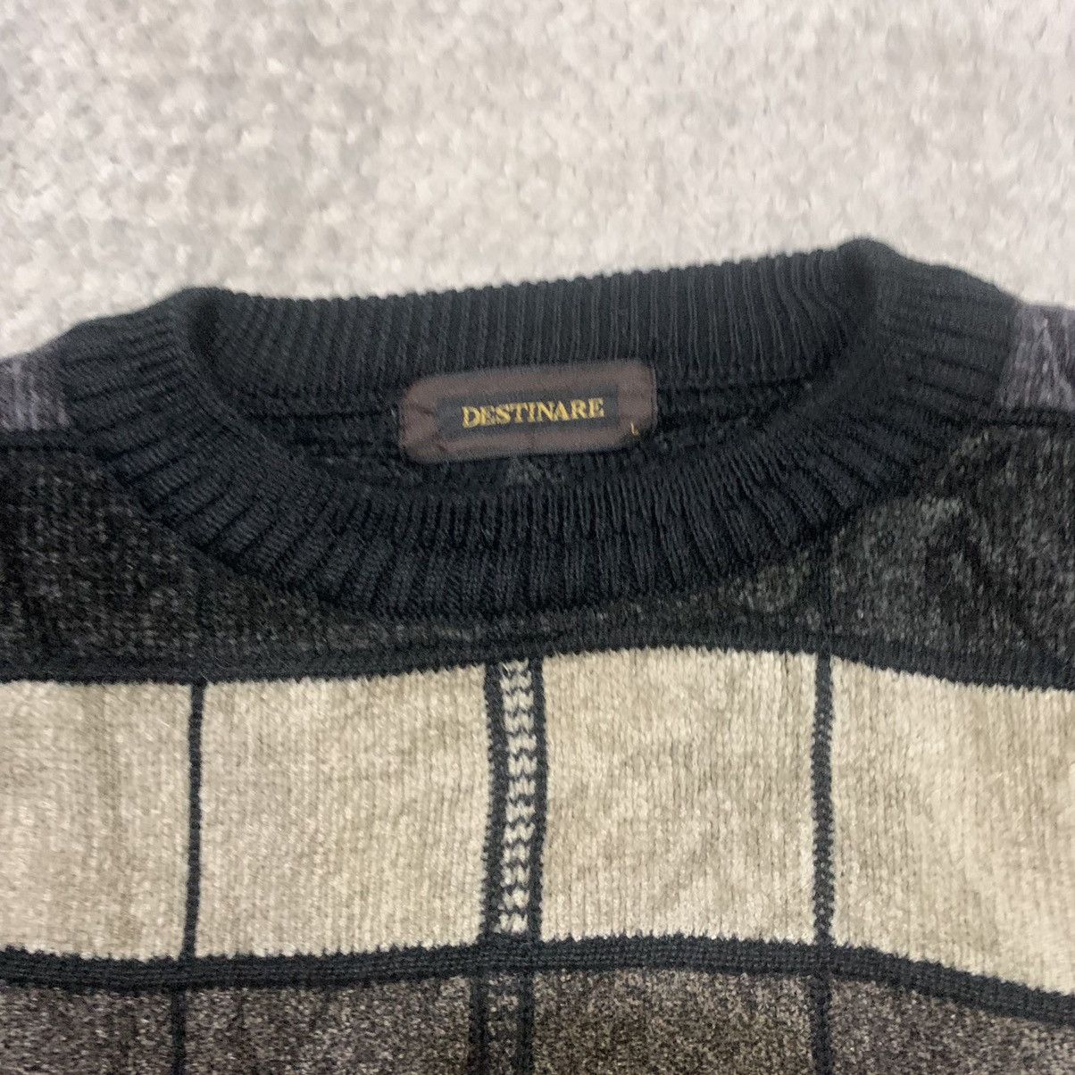 Aran Isles Knitwear × Designer DESTINARE Patchwork Style Knitwear Jumper Pullover Sweater Size US L / EU 52-54 / 3 - 9 Thumbnail