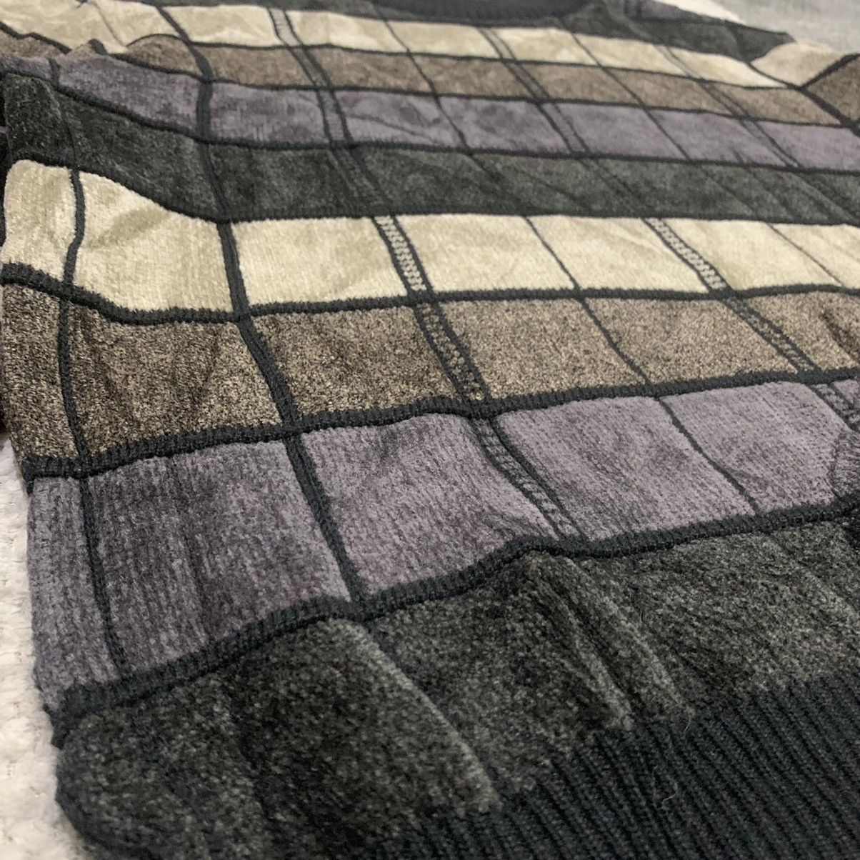 Aran Isles Knitwear × Designer DESTINARE Patchwork Style Knitwear Jumper Pullover Sweater Size US L / EU 52-54 / 3 - 8 Thumbnail