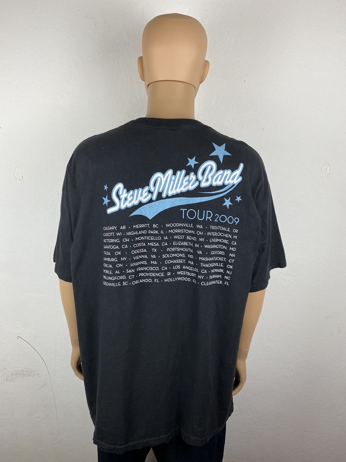Band Tees × Vintage 🔥2009 VINTAGE STEVE MILLER BAND TOUR T-SHIRT Size US XL / EU 56 / 4 - 4 Thumbnail