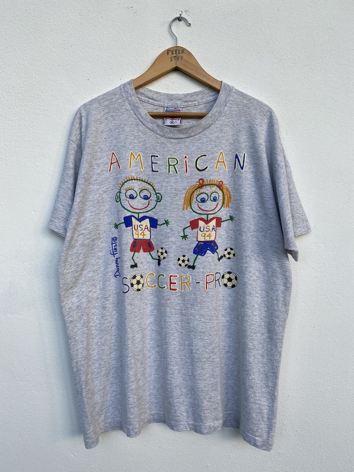 Vintage VINTAGE USA DANNY FIRST AMERICAN SOCCER-PRO Size US XL / EU 56 / 4 - 1 Thumbnail