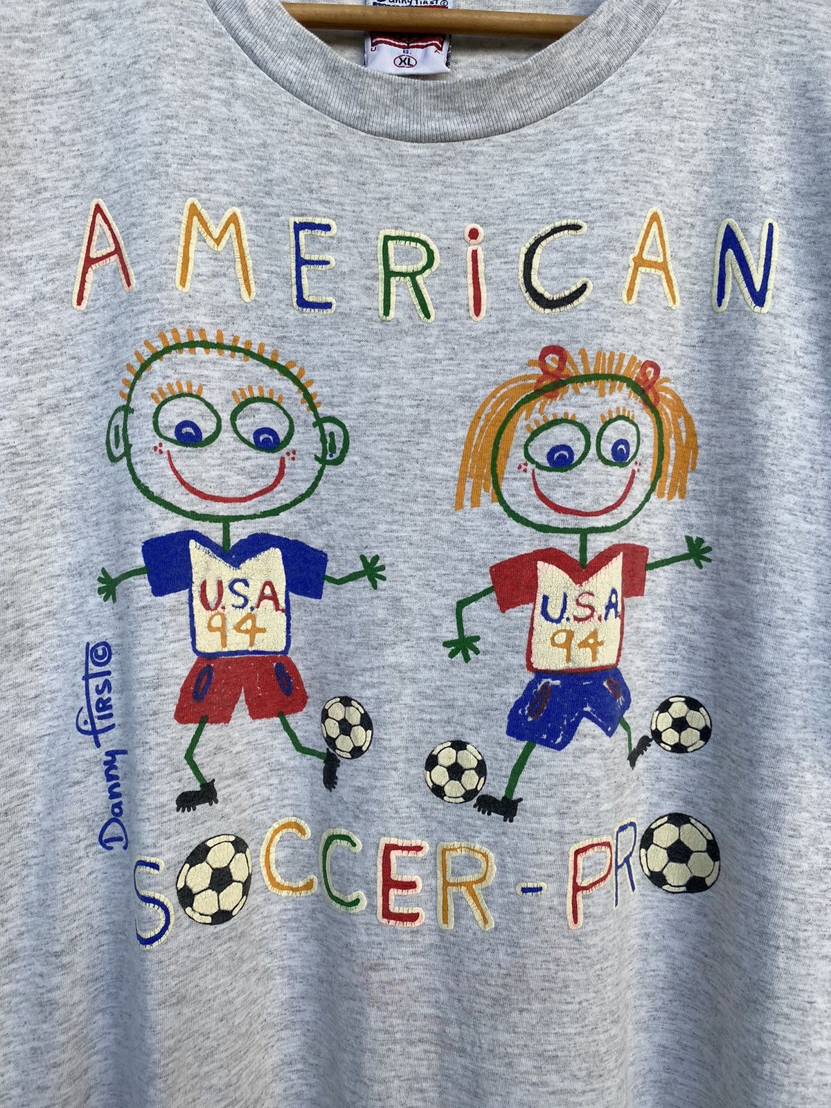 Vintage VINTAGE USA DANNY FIRST AMERICAN SOCCER-PRO Size US XL / EU 56 / 4 - 2 Thumbnail
