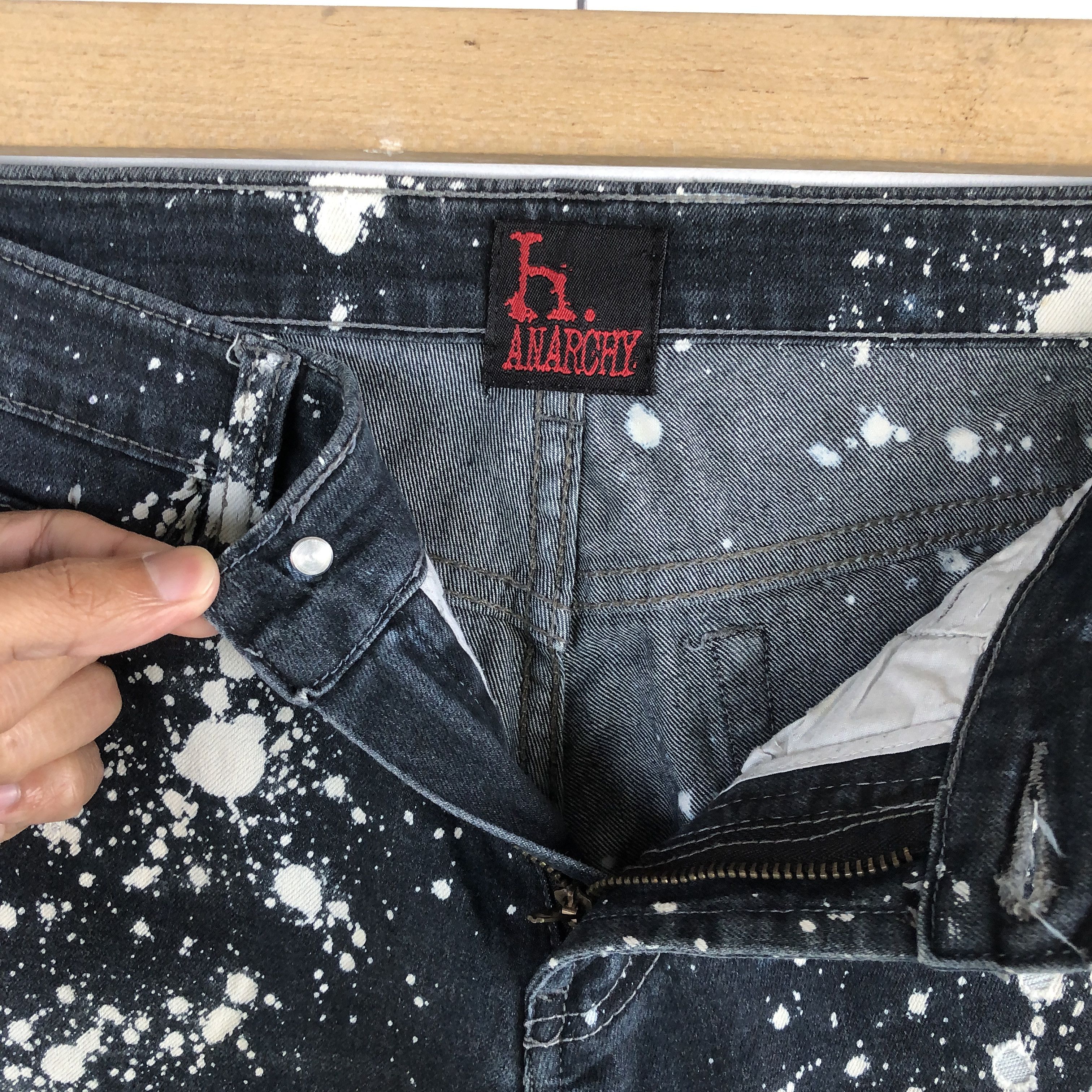 If Six Was Nine Vintage H. Anarchy Jeans Punk Styles Denim Pants Size 28" / US 6 / IT 42 - 9 Thumbnail