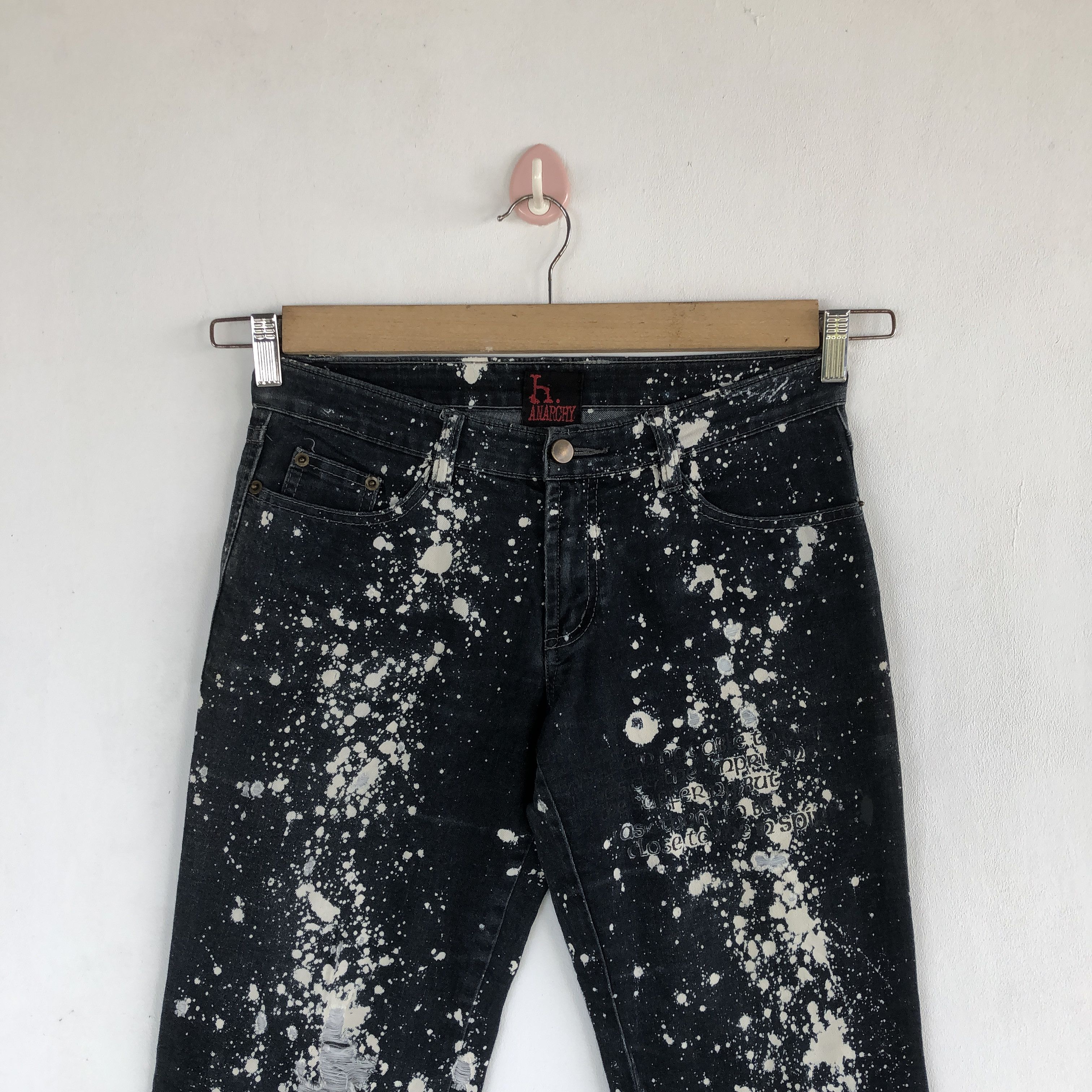If Six Was Nine Vintage H. Anarchy Jeans Punk Styles Denim Pants Size 28" / US 6 / IT 42 - 3 Thumbnail