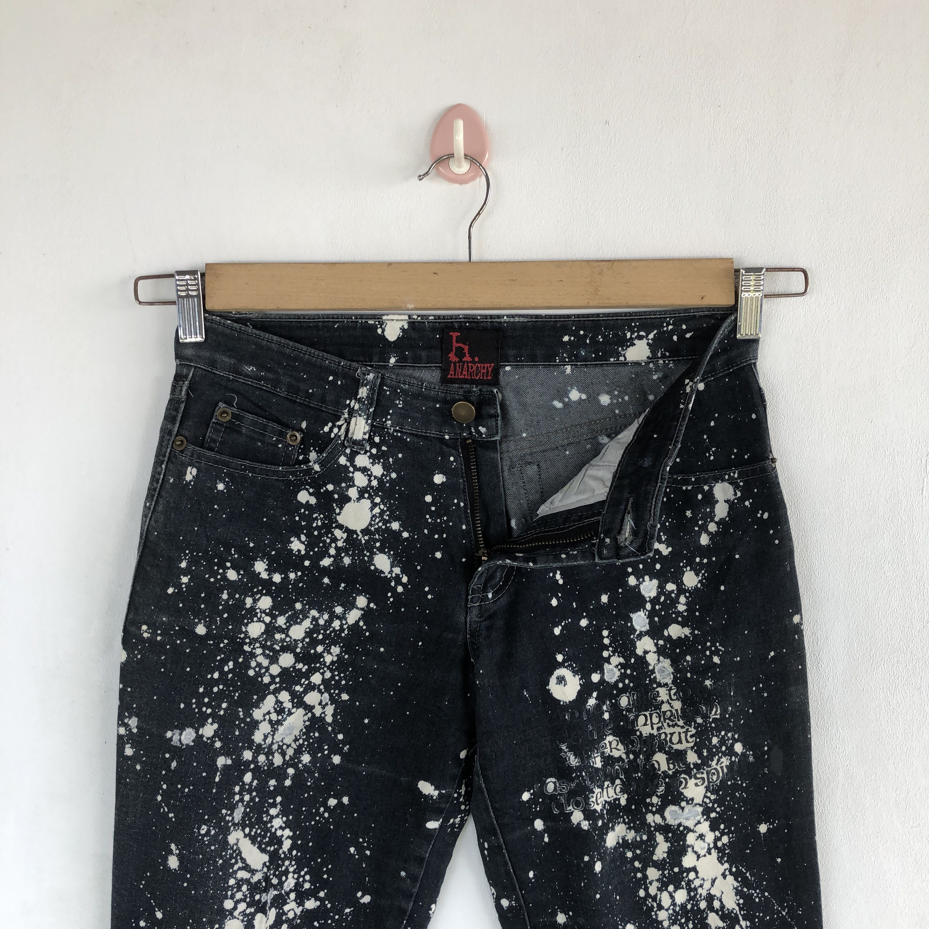 If Six Was Nine Vintage H. Anarchy Jeans Punk Styles Denim Pants Size 28" / US 6 / IT 42 - 8 Thumbnail