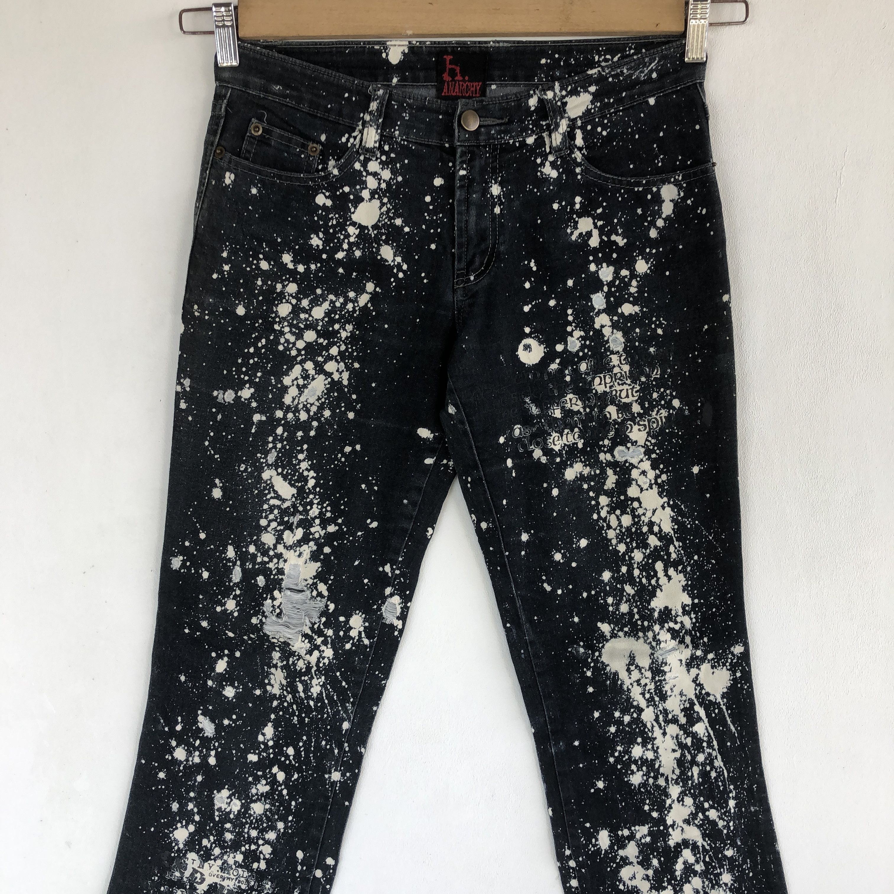 If Six Was Nine Vintage H. Anarchy Jeans Punk Styles Denim Pants Size 28" / US 6 / IT 42 - 5 Thumbnail