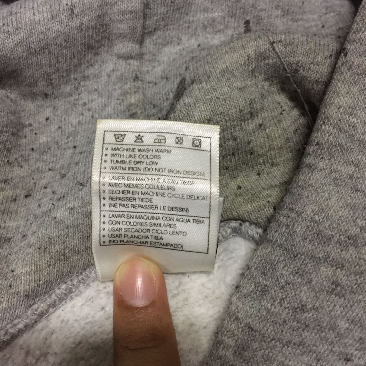 Nike Vtg Nike Small Swoosh Hoodie Made in Usa Size US L / EU 52-54 / 3 - 6 Thumbnail