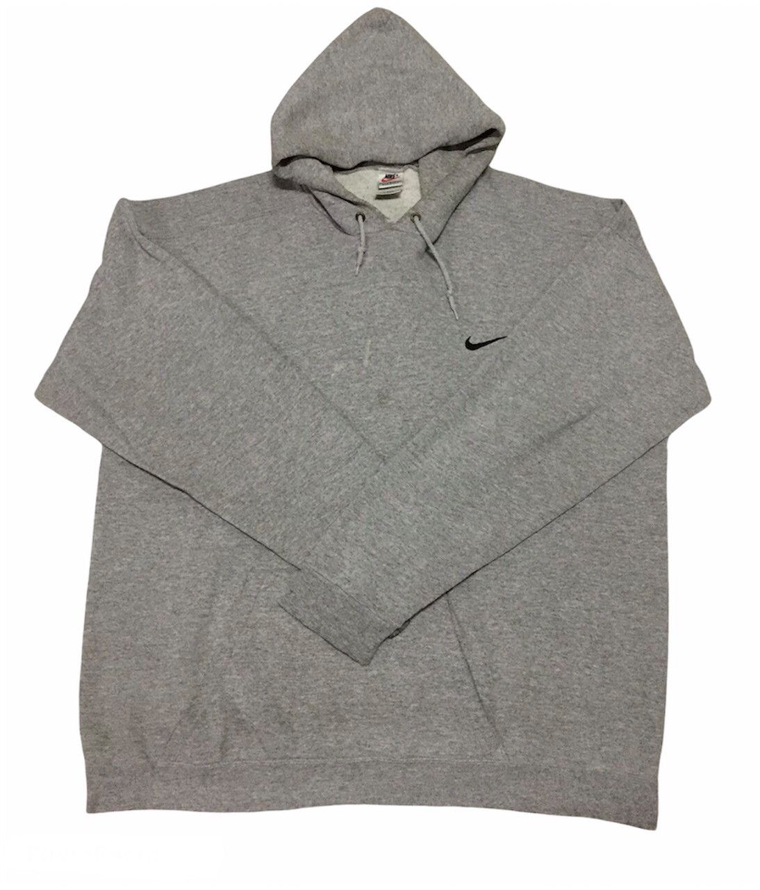 Nike Vtg Nike Small Swoosh Hoodie Made in Usa Size US L / EU 52-54 / 3 - 1 Thumbnail