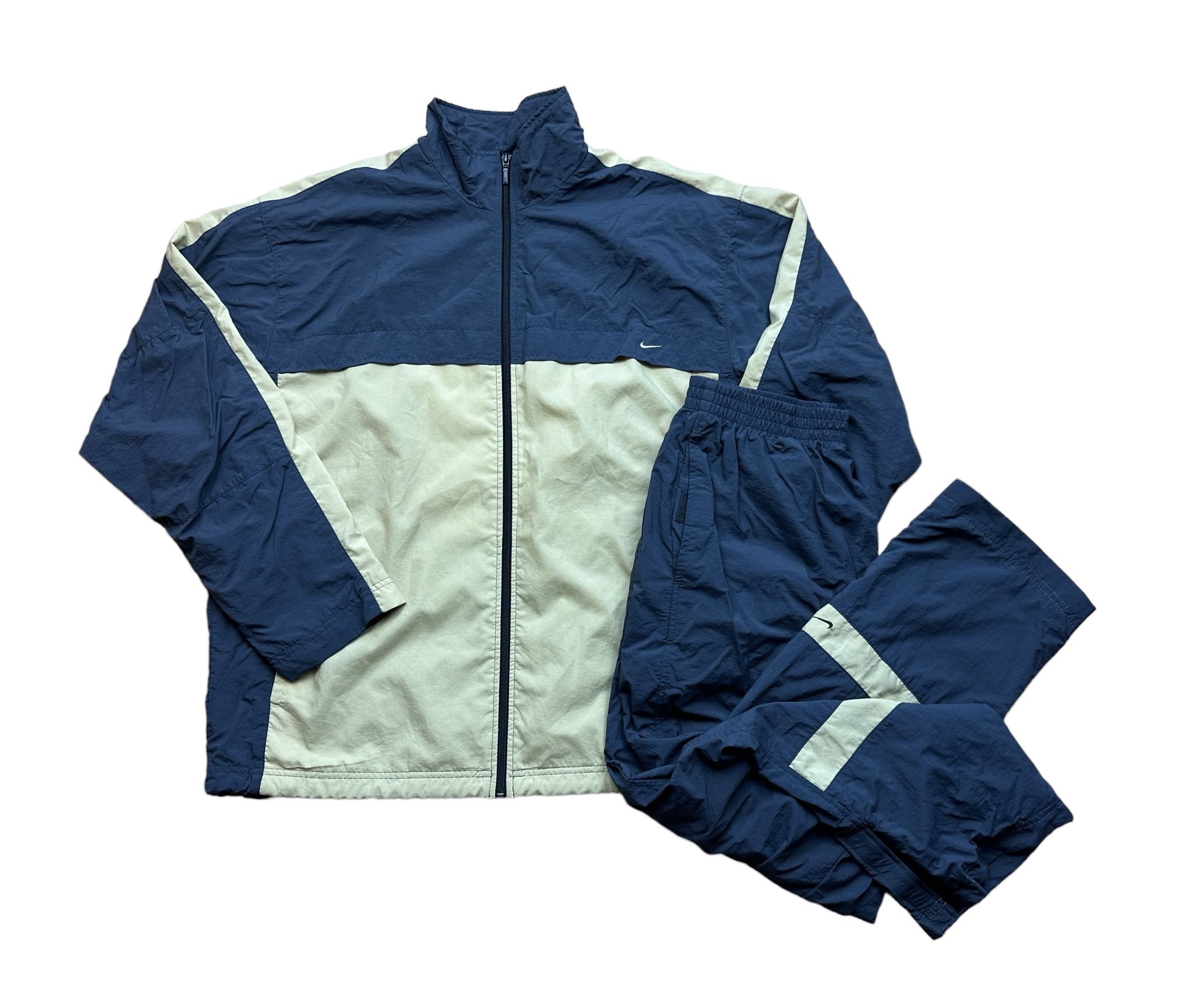 Vintage Nike Suit Jacket Pants Swoosh Rare Hype Y2K