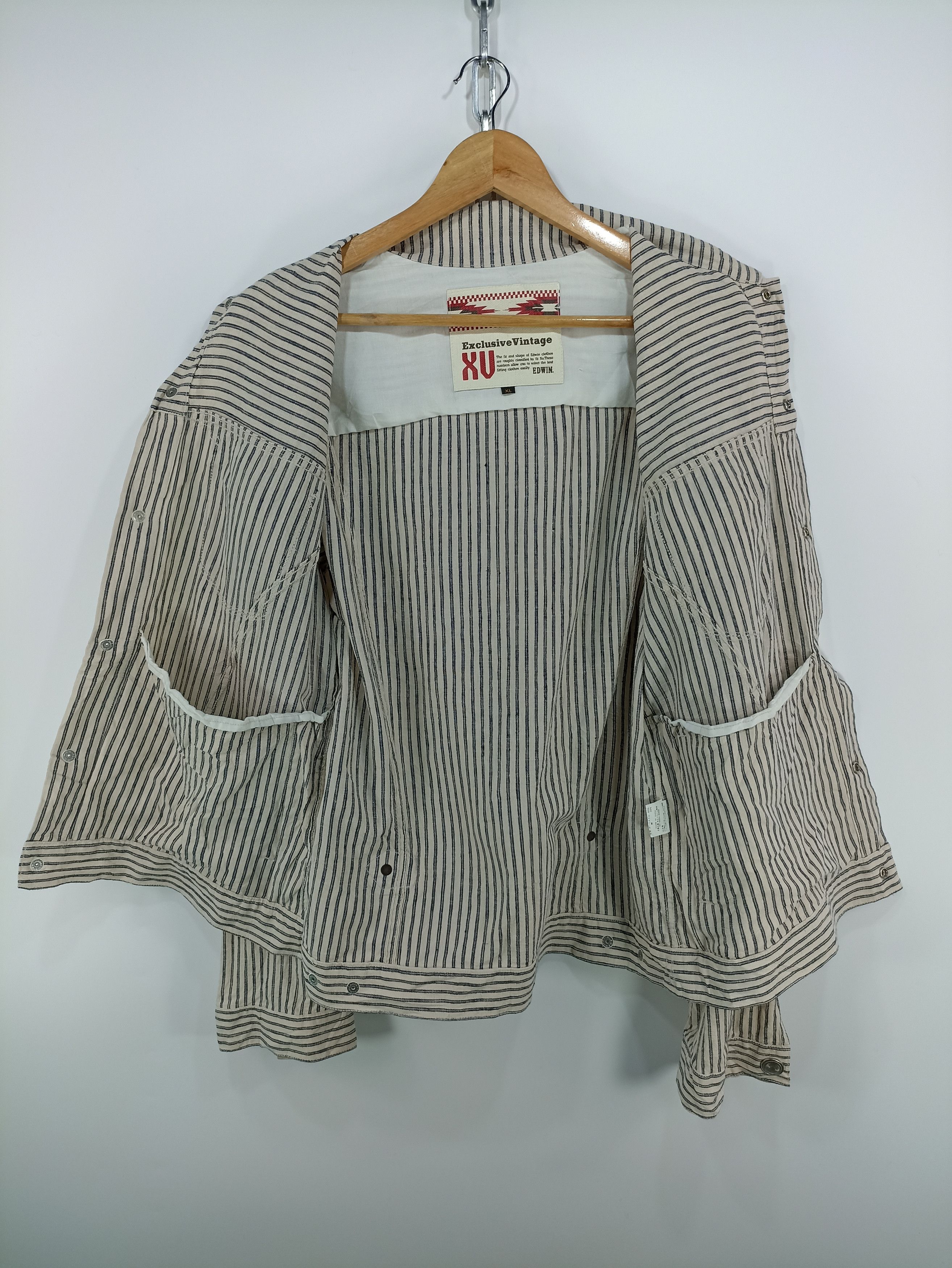 Edwin × Japanese Brand Edwin Exclusive Vintage linen Jacket Size US S / EU 44-46 / 1 - 5 Thumbnail
