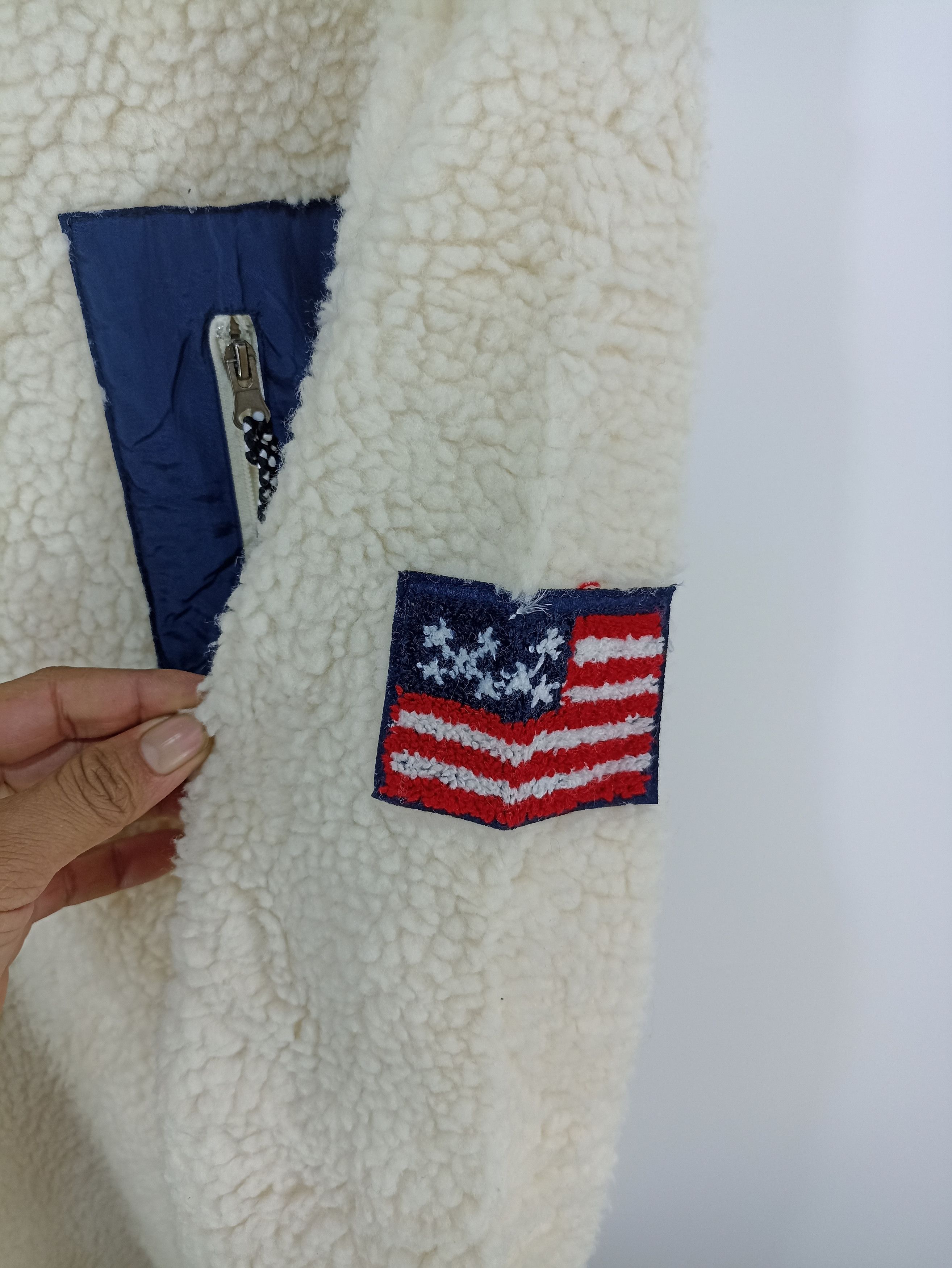 Japanese Brand Hotping Retro Sherpa Fleece Size US XL / EU 56 / 4 - 2 Thumbnail