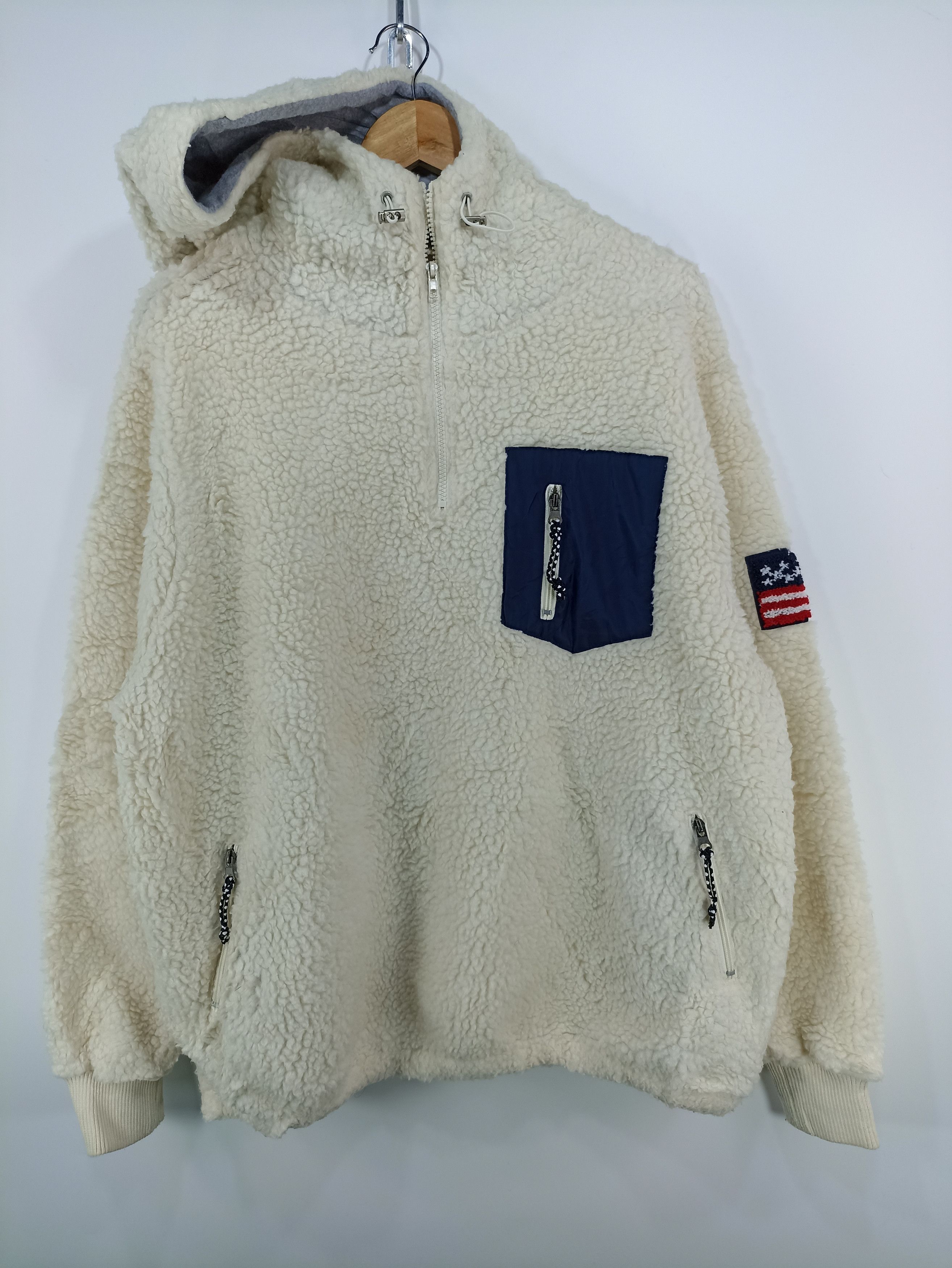 image of Outdoor Life Hotping Retro Sherpa Fleece in White, Men's (Size XL)